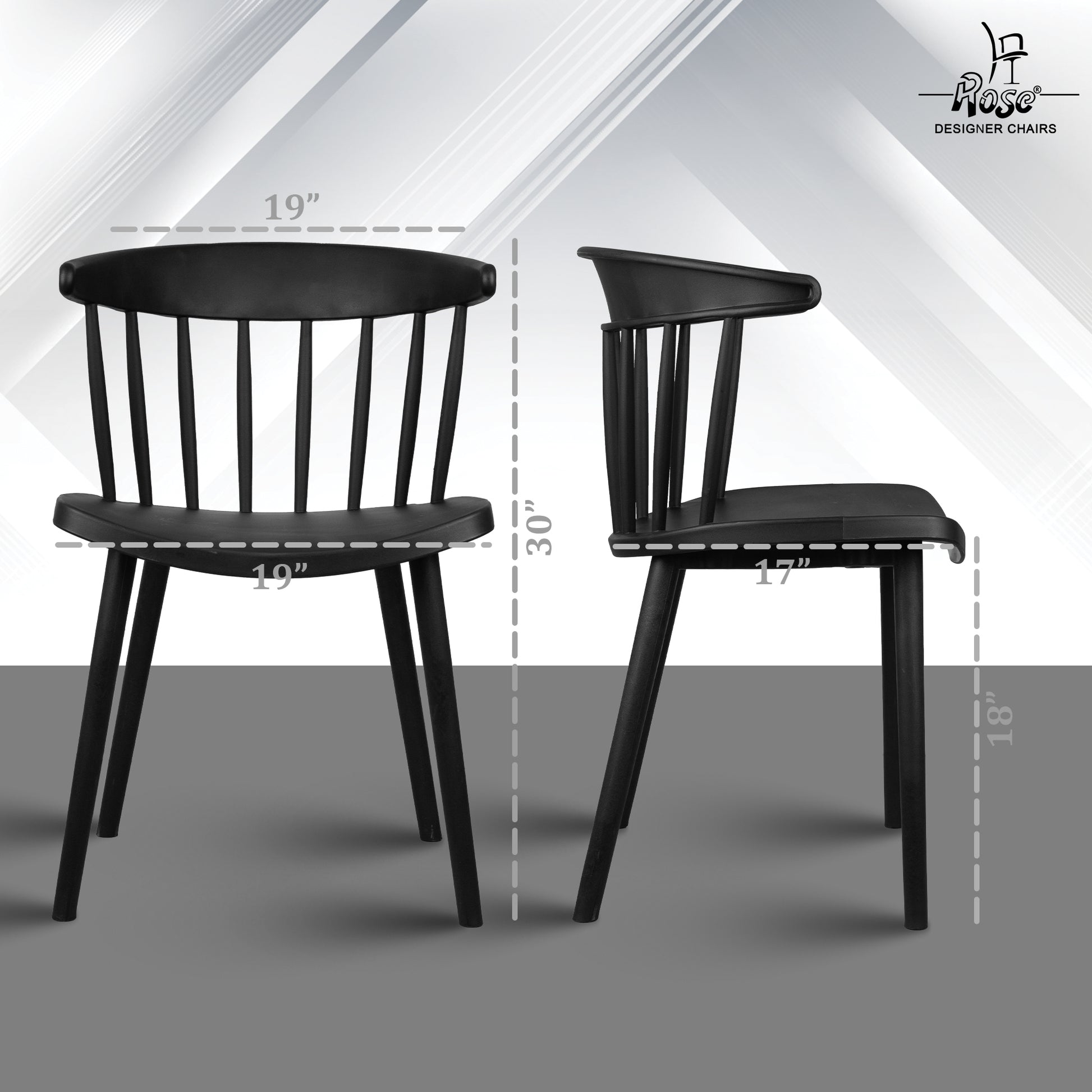 Rose® Glory Cafe Chair | Elegant Seating for Stylish Dining & Cafe Spaces