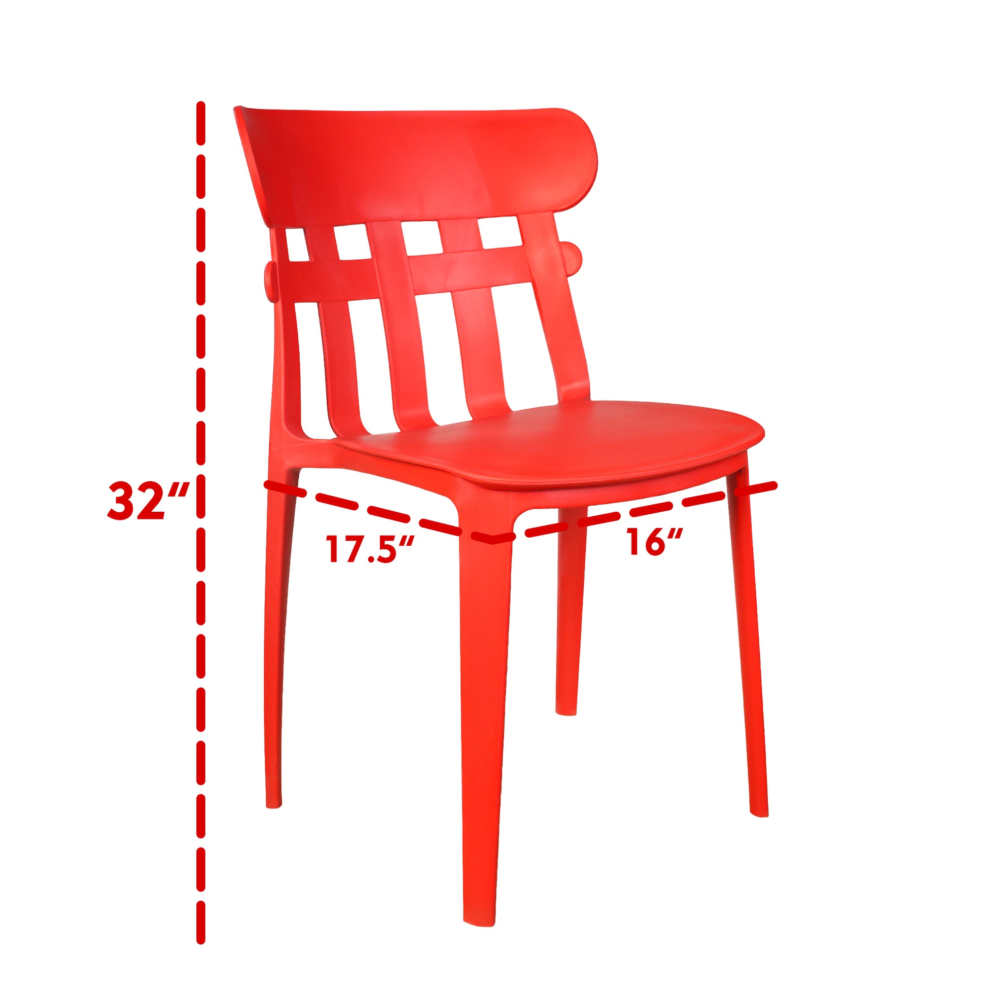 ROSE® Aux Cafe Plastic Chairs