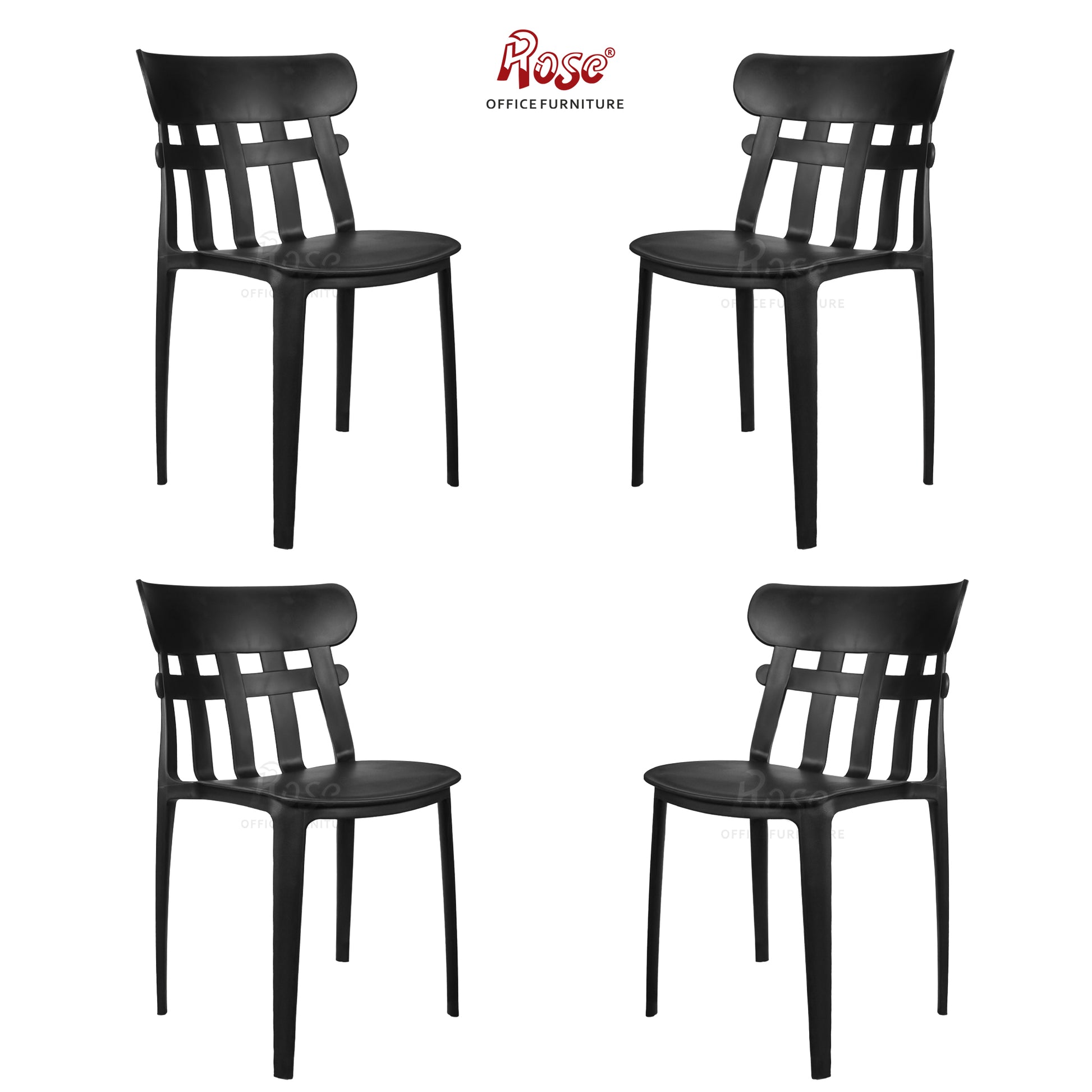 ROSE® Aux Cafe Plastic Chairs