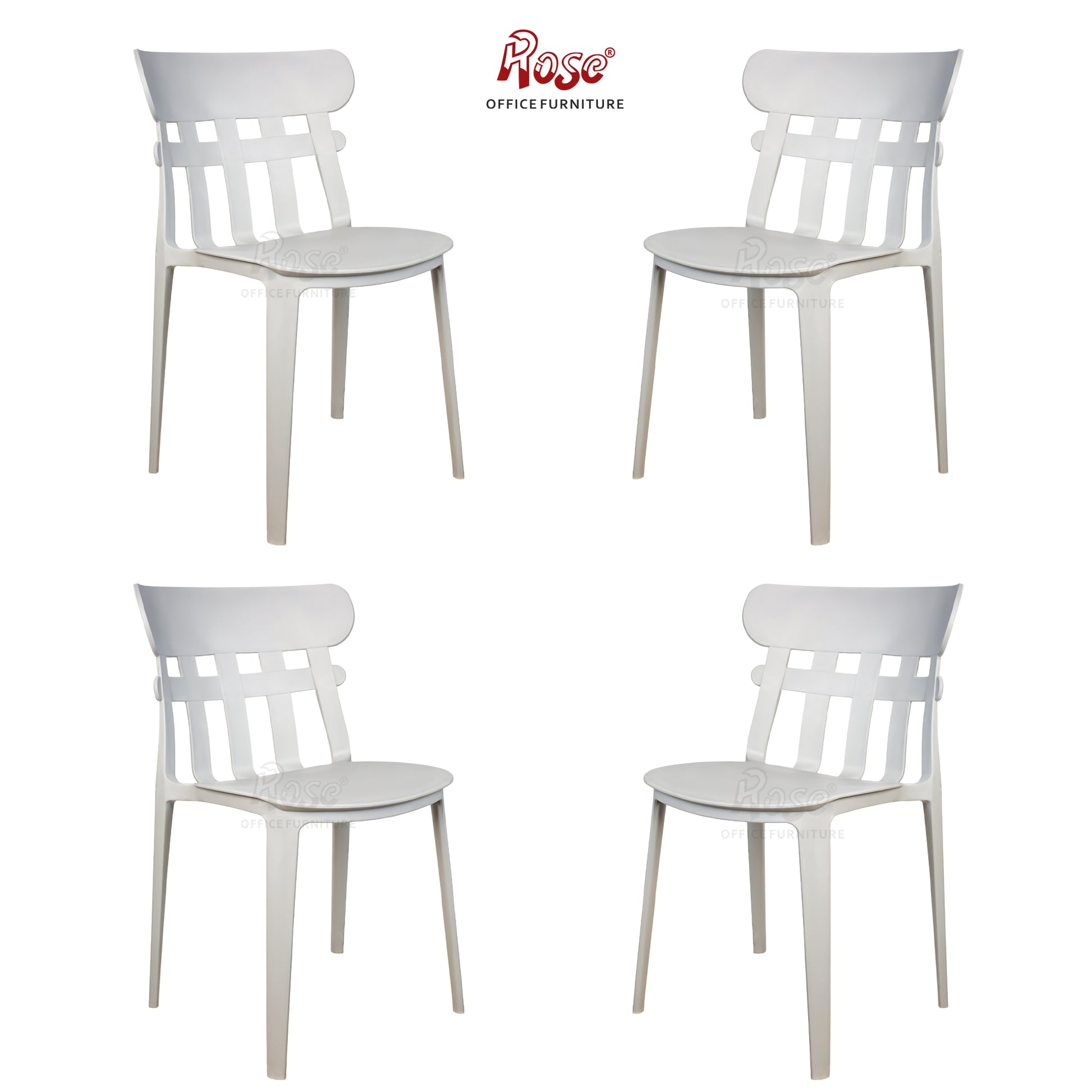 ROSE® Aux Cafe Plastic Chairs