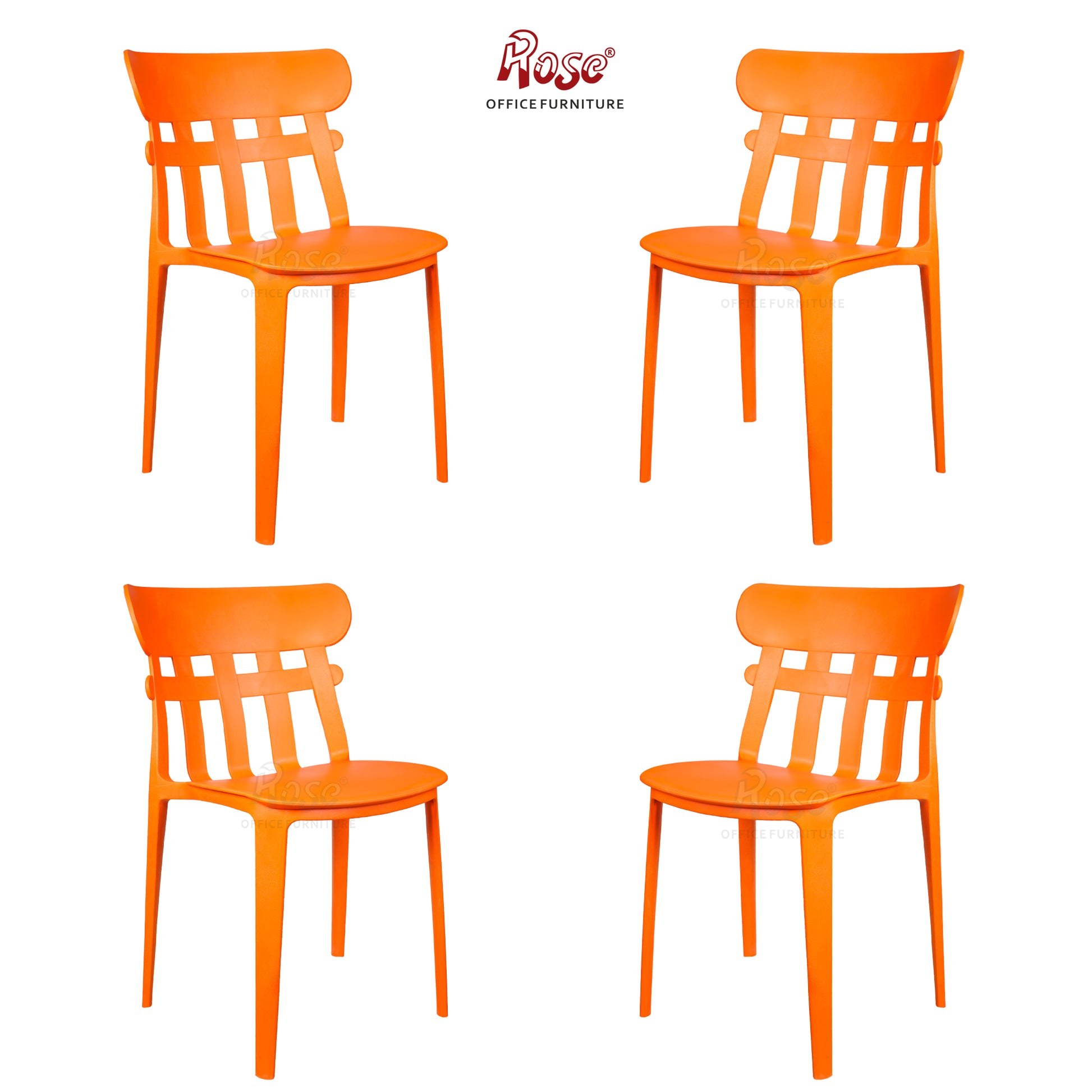 ROSE® Aux Cafe Plastic Chairs