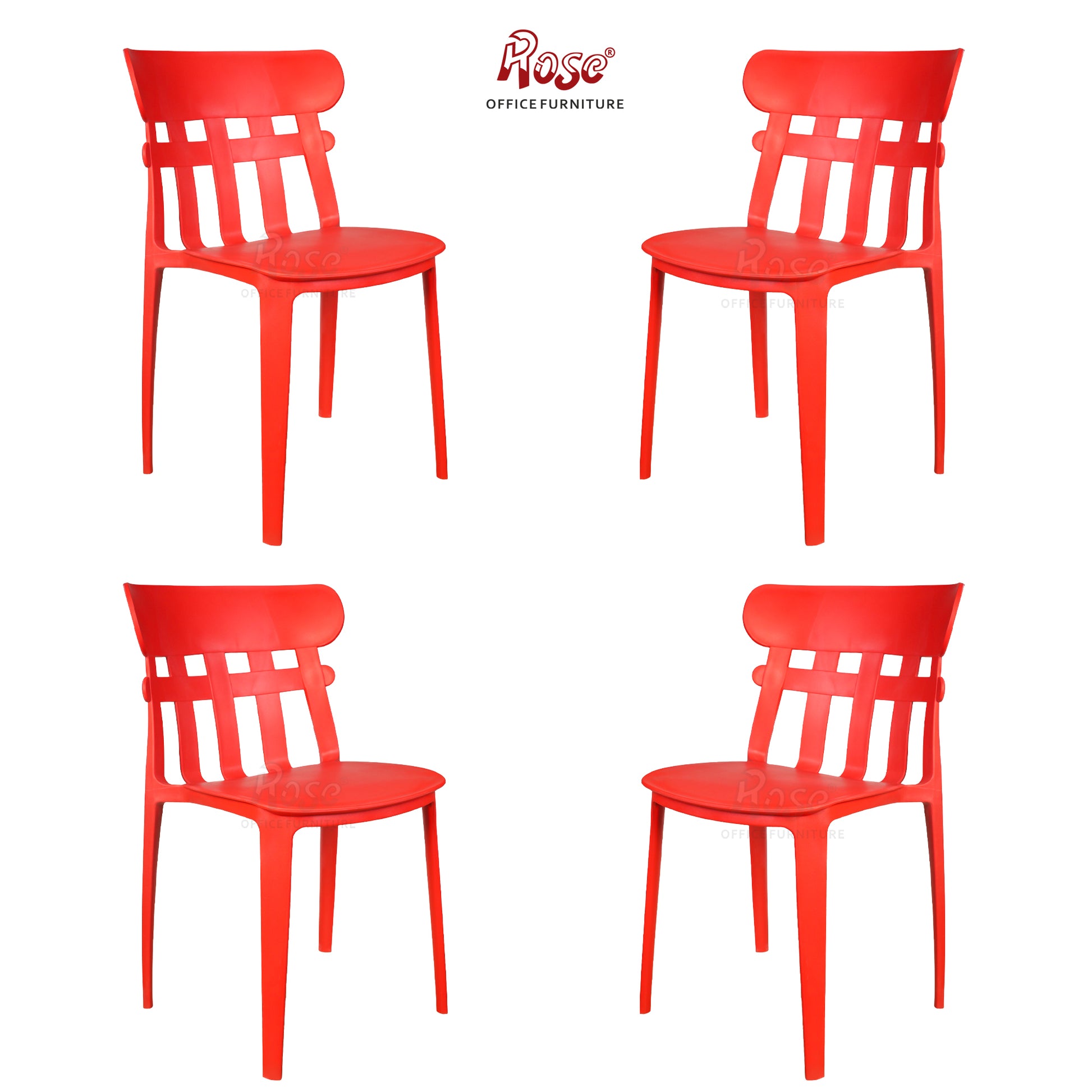 ROSE® Aux Cafe Plastic Chairs