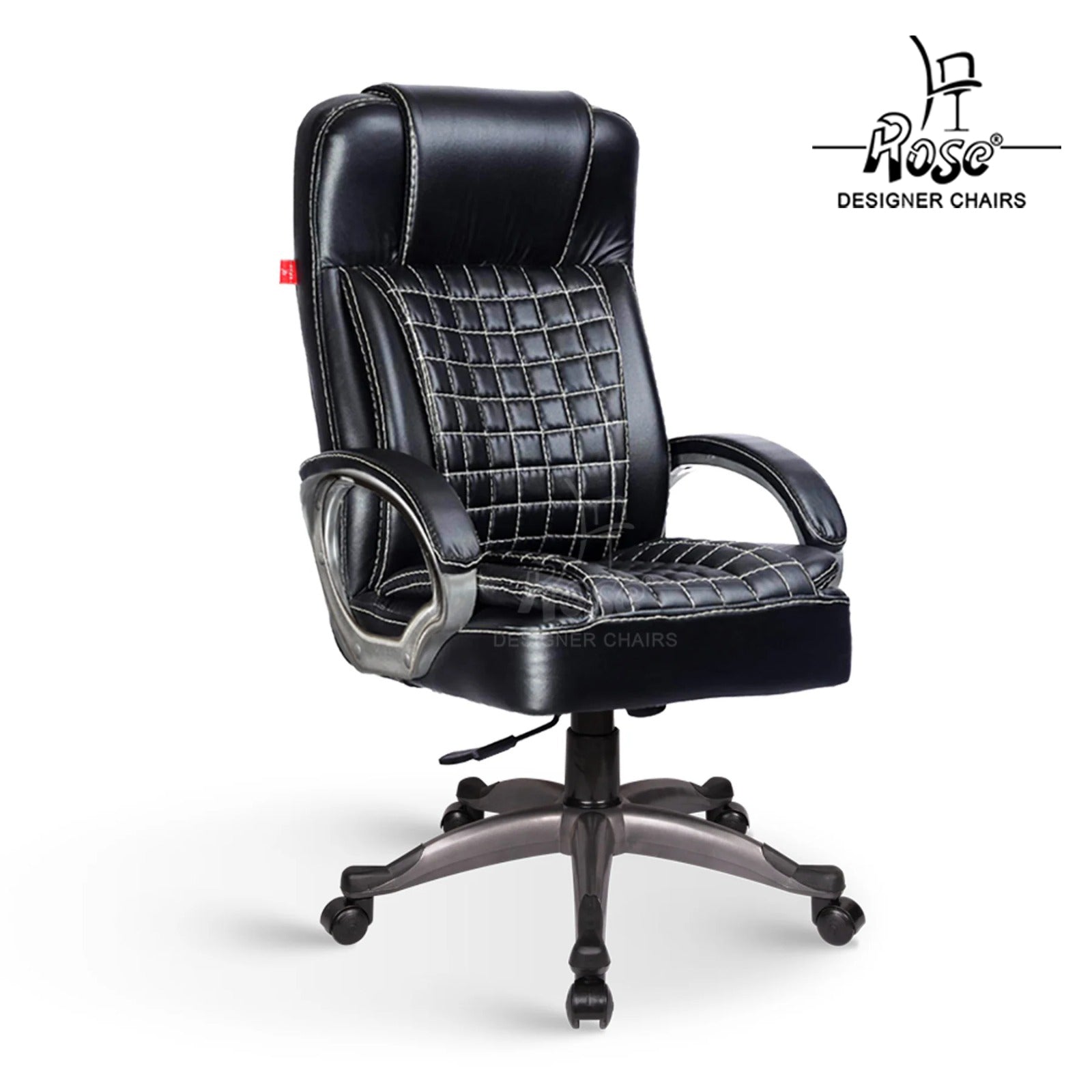 ROSE® Eleganz Leatherette Executive High Back Chair (Black)