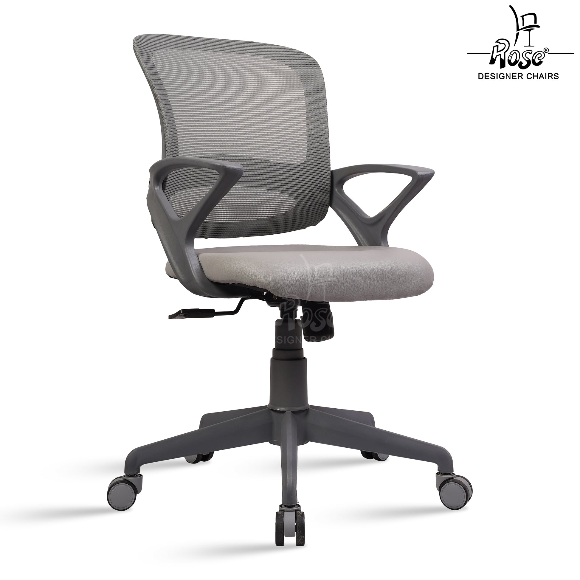 ROSE® Germany Mesh Mid-Back Ergonomic Office Chair  (Grey)