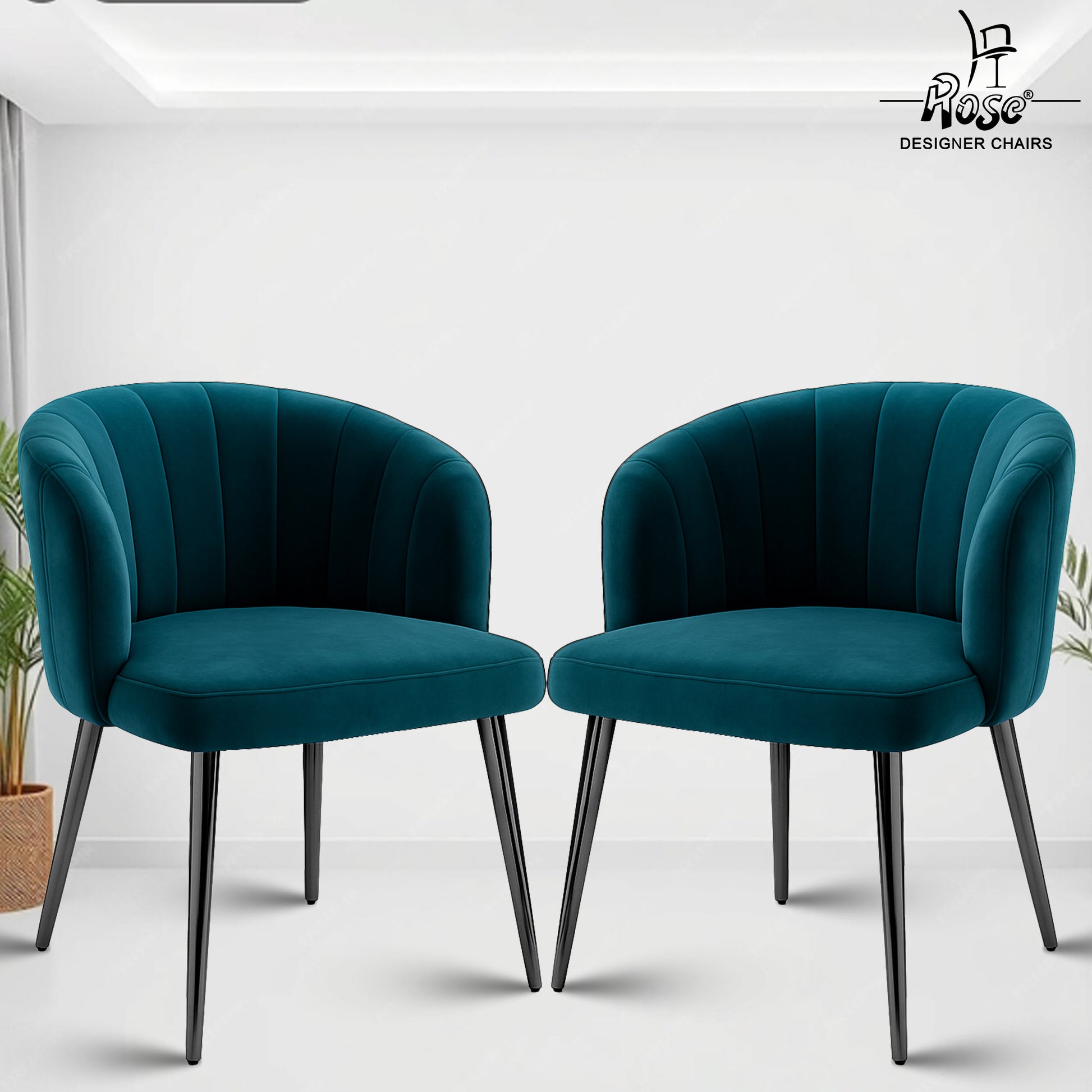 Fire Peacock Green set of 2