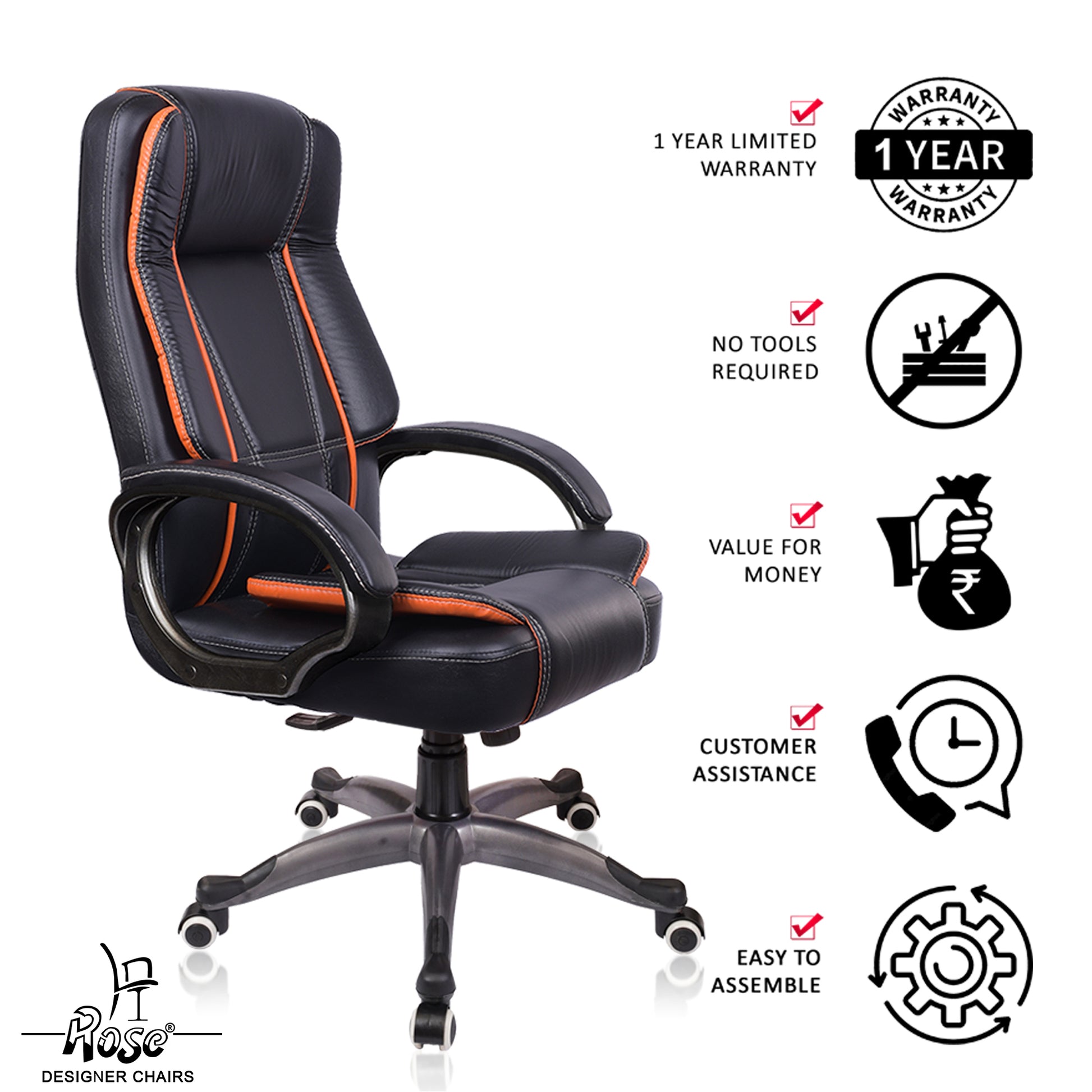 Black & Orange