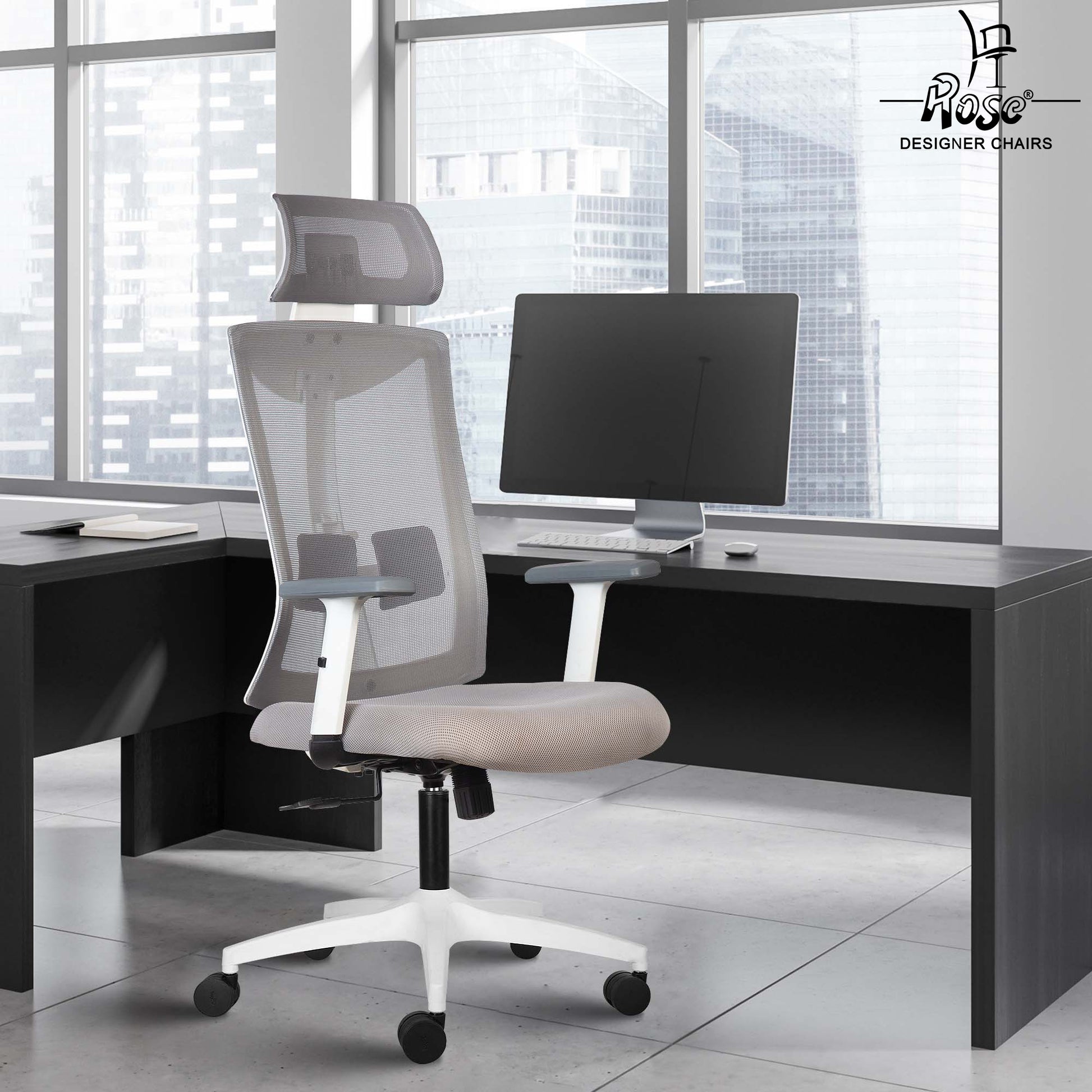 Henley White & Grey