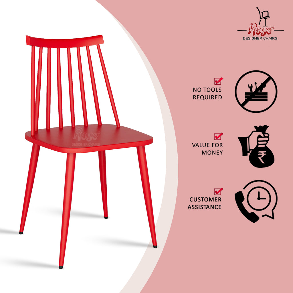 ROSE® Gracce Cafe Plastic Chairs | Dining Chair