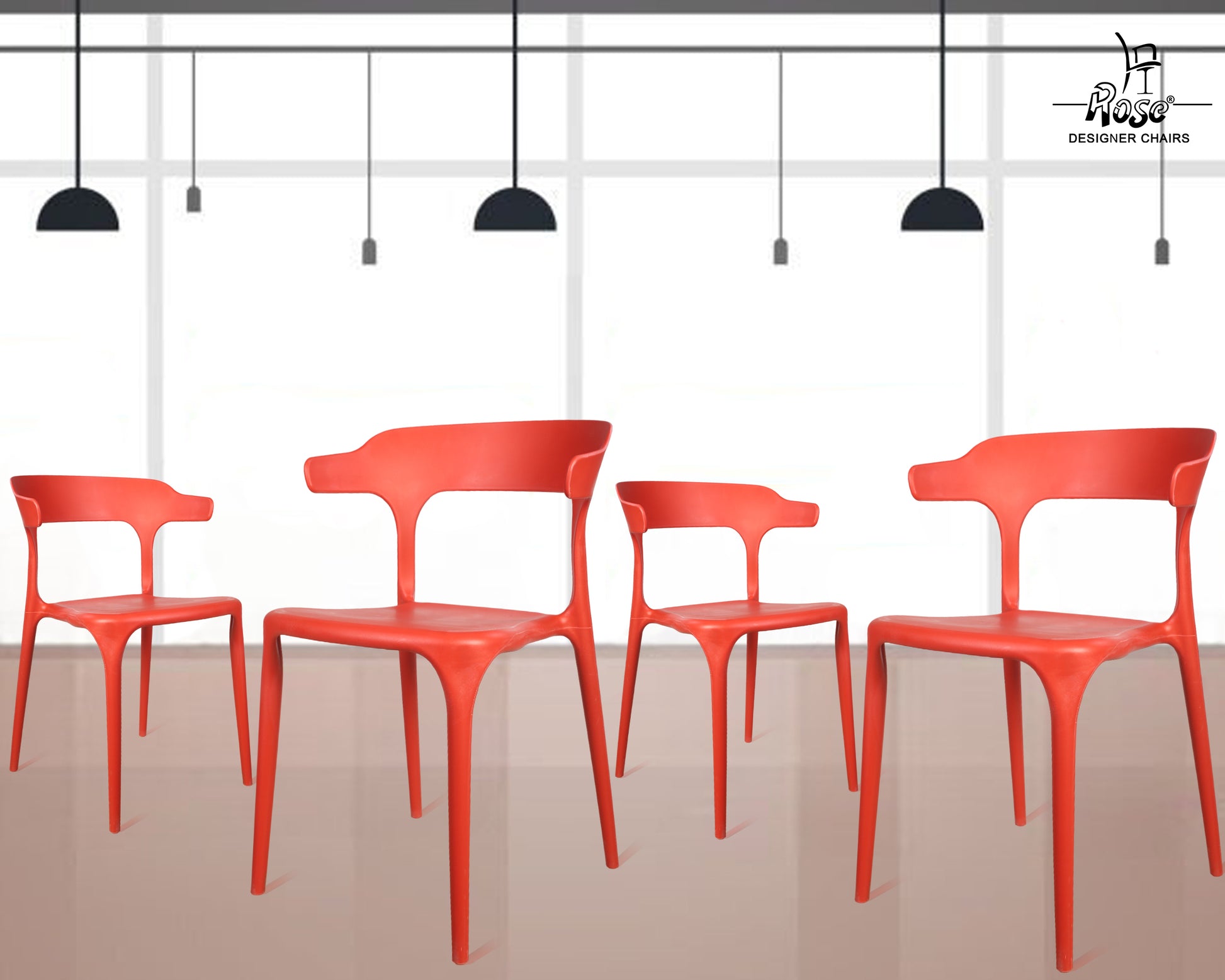 Red Set of 04