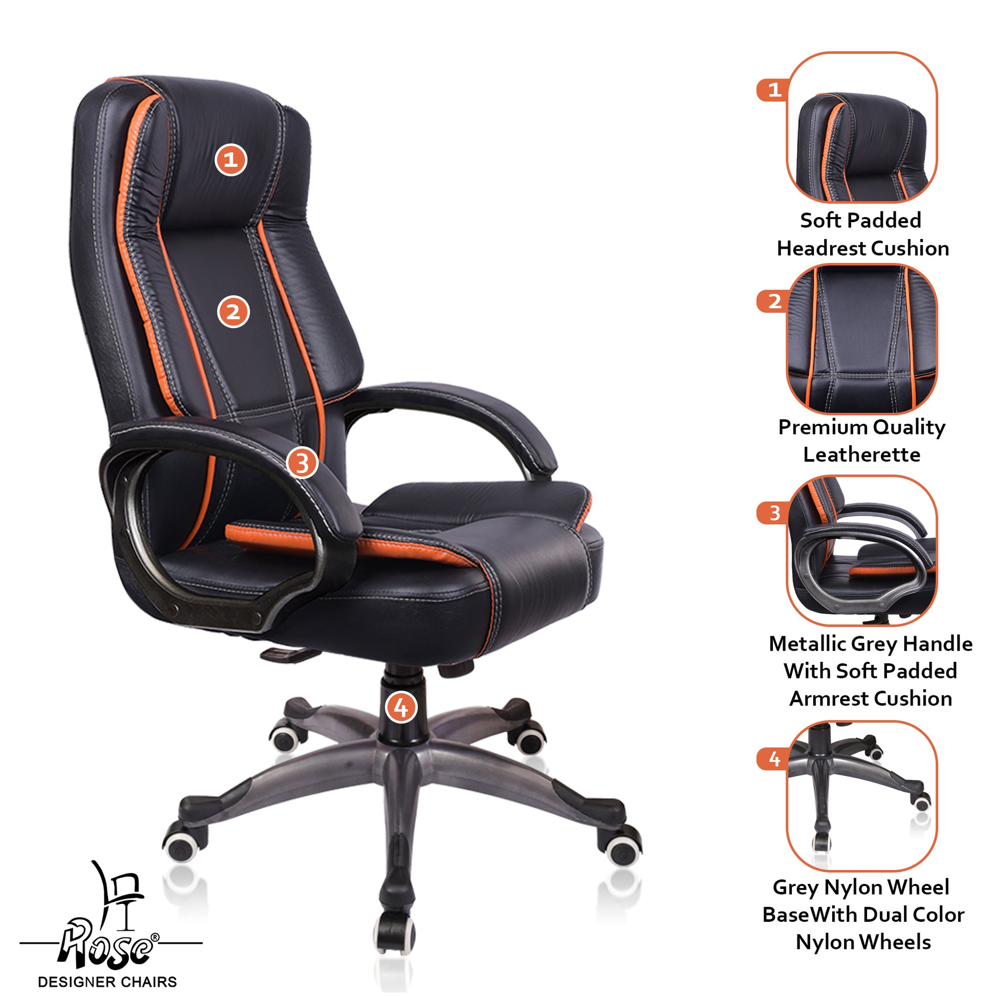 Black & Orange
