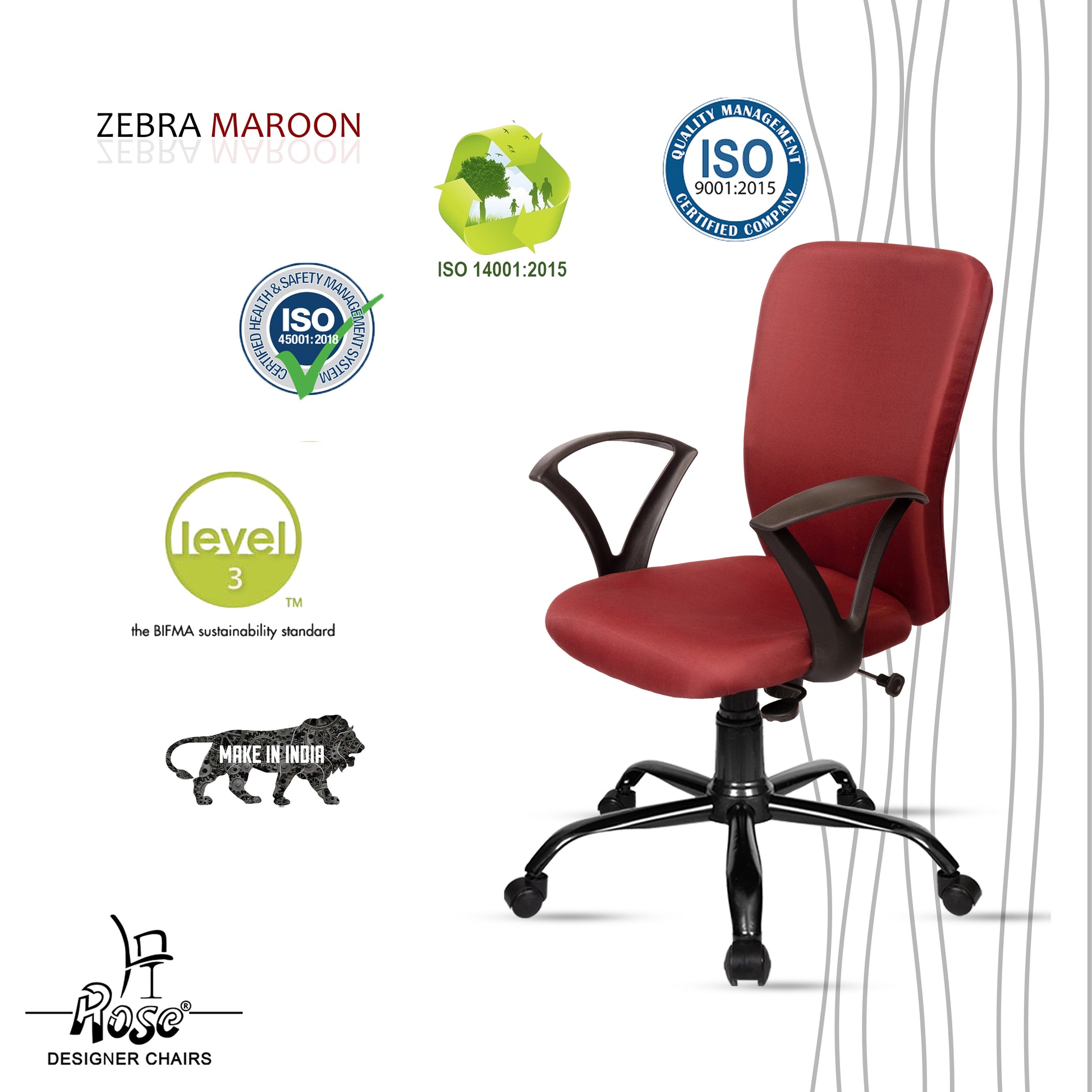 Zebra Maroon
