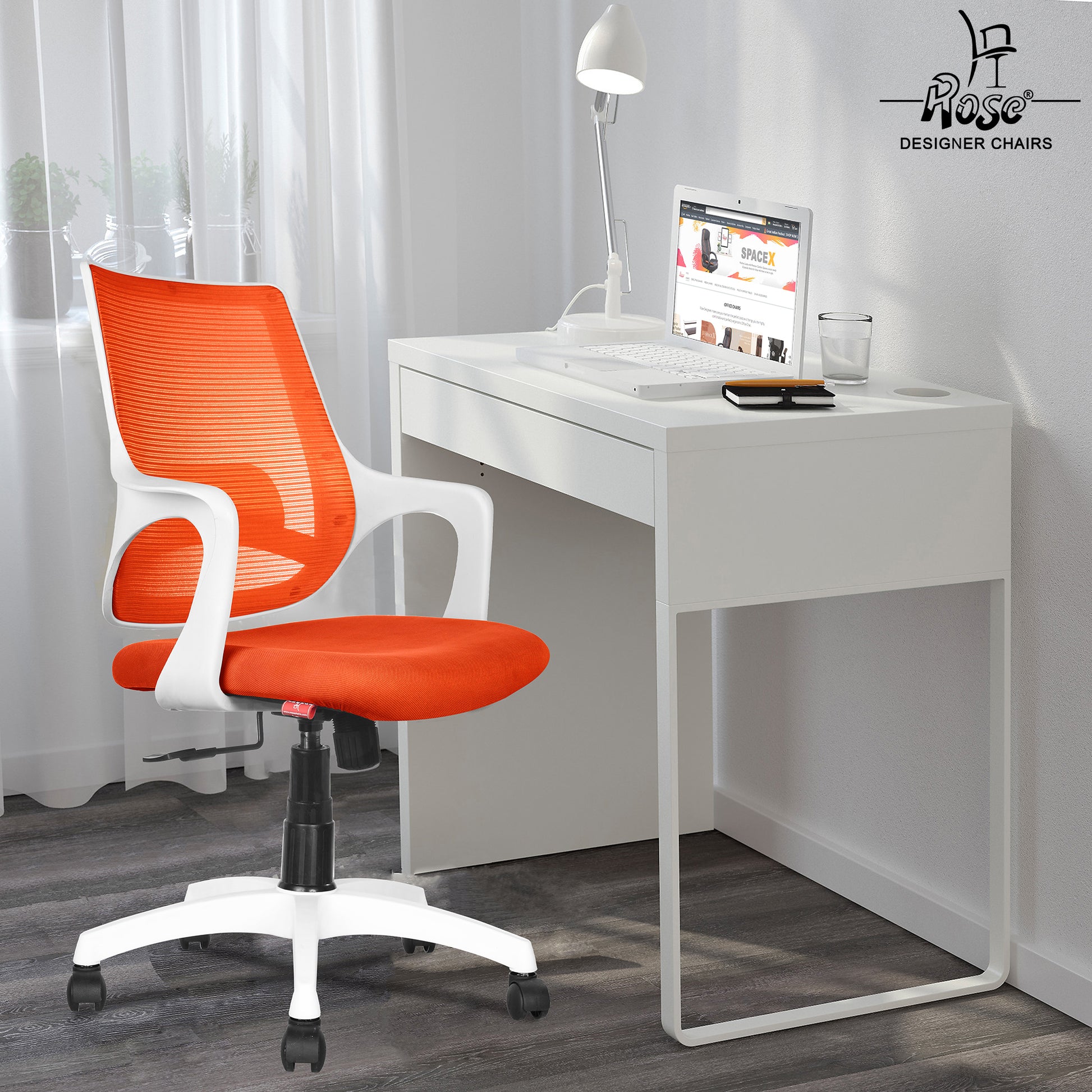 Orange & White
