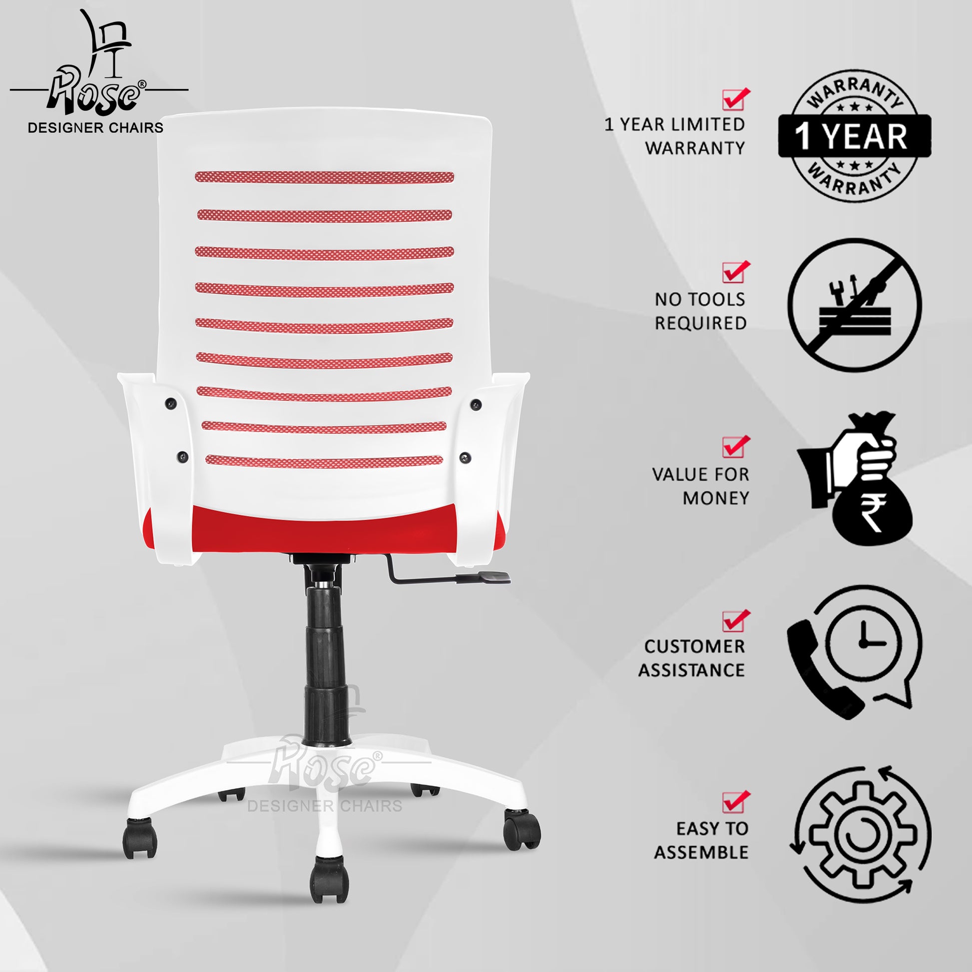 ROSE® Mesh Mid-Back chair (Elite)