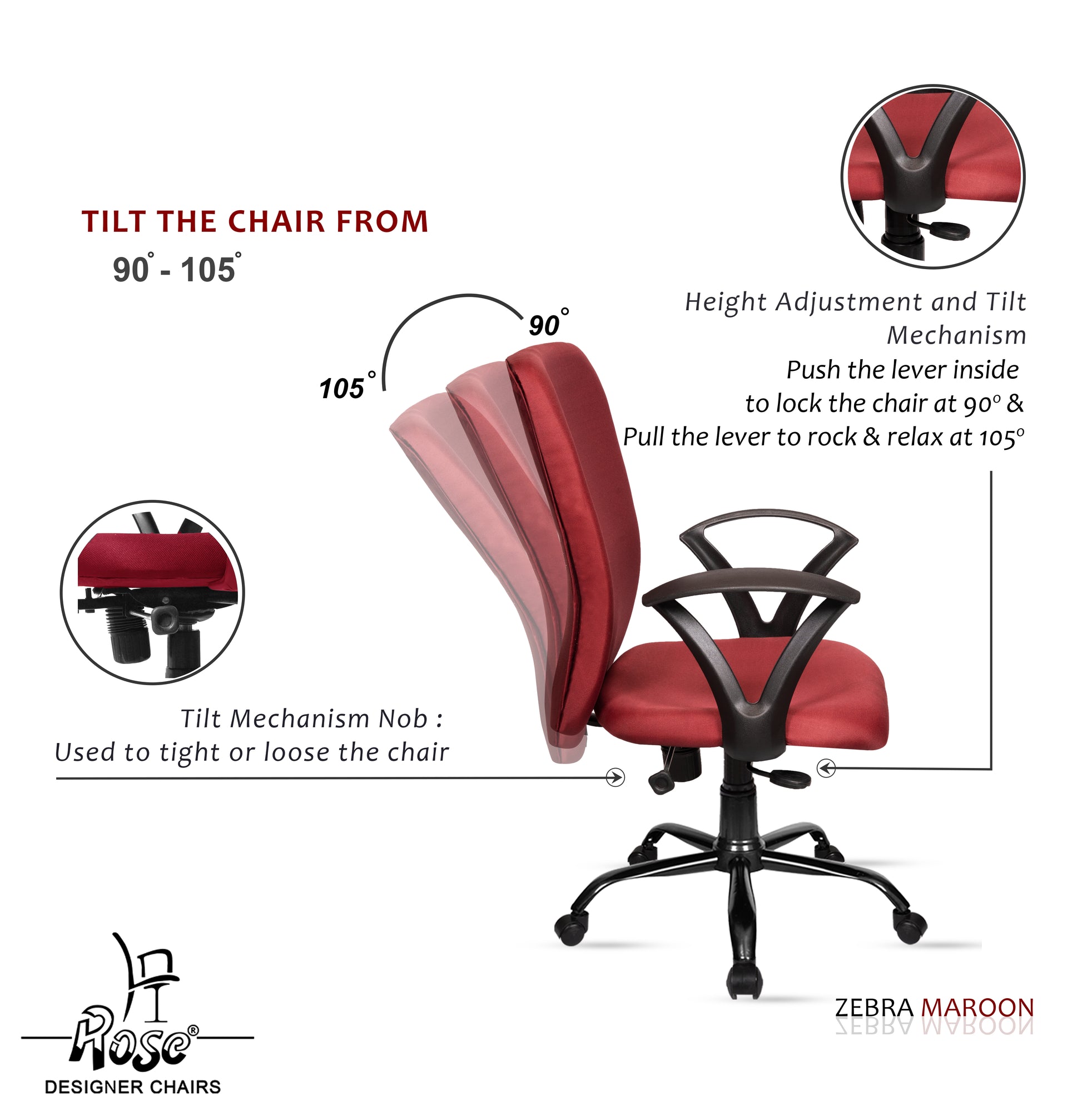 Zebra Maroon