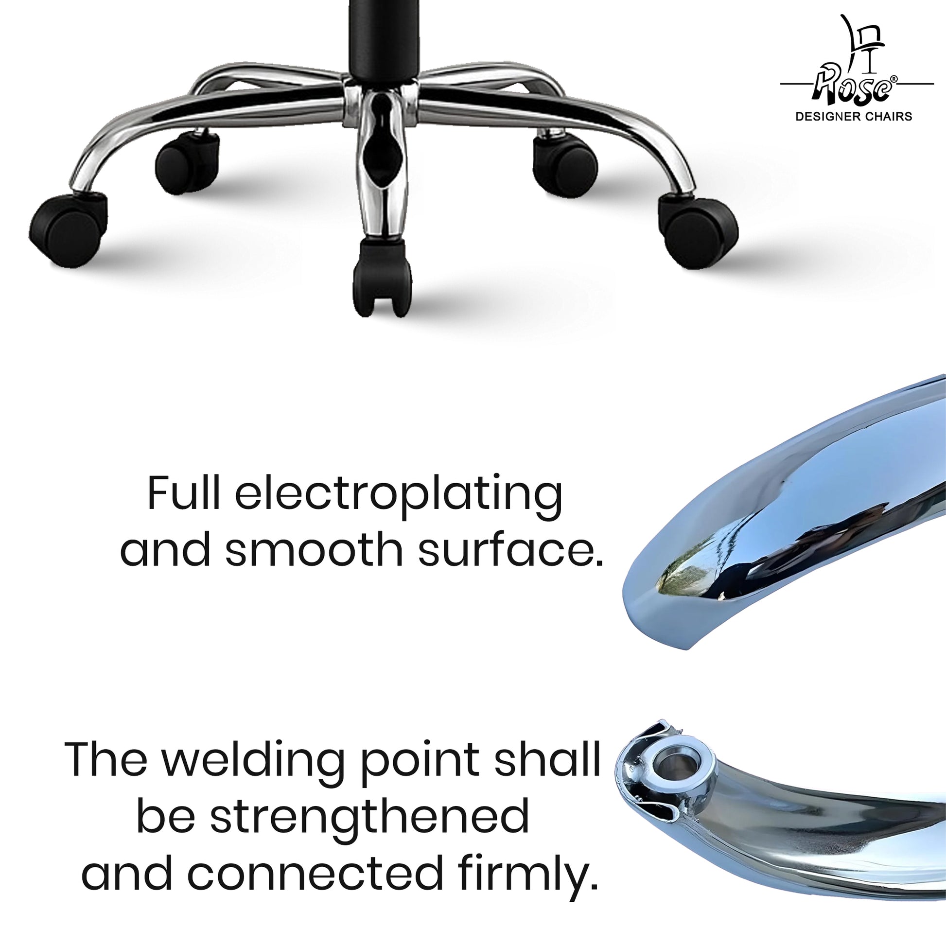 Chrome caster Wheel