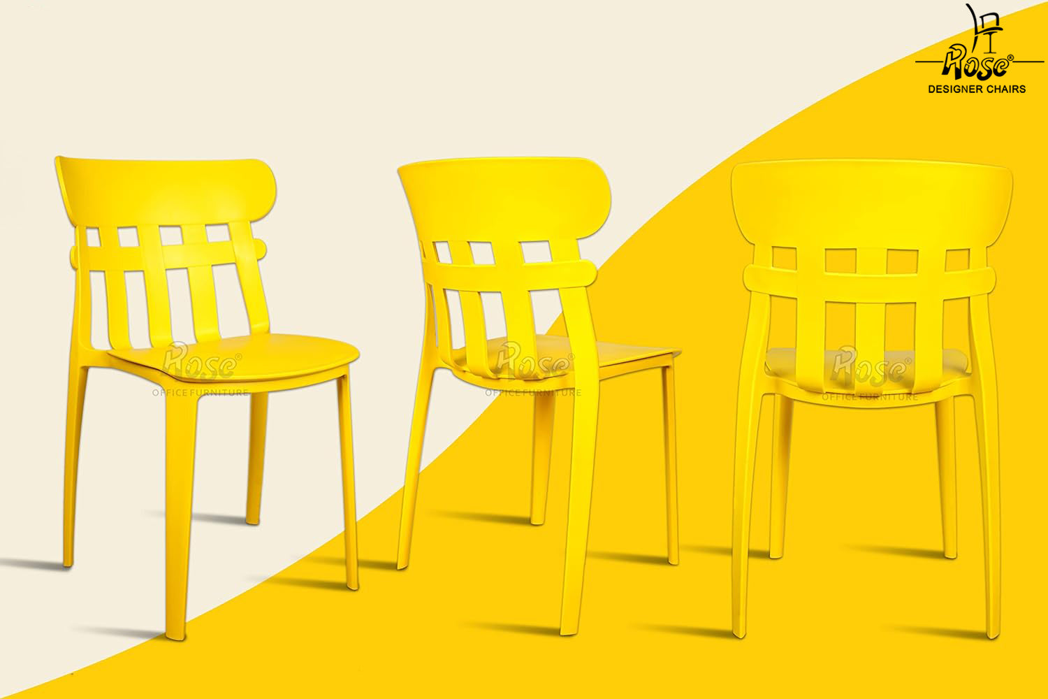ROSE® Aux Cafe Plastic Chairs
