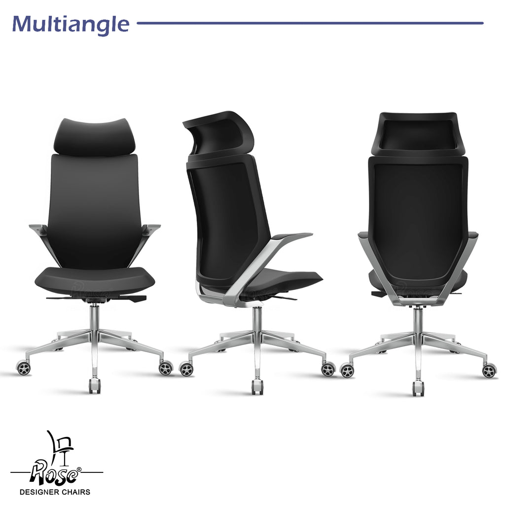ROSE® Pablo High Back Office & Home Chair (Black (PU Leatherette)