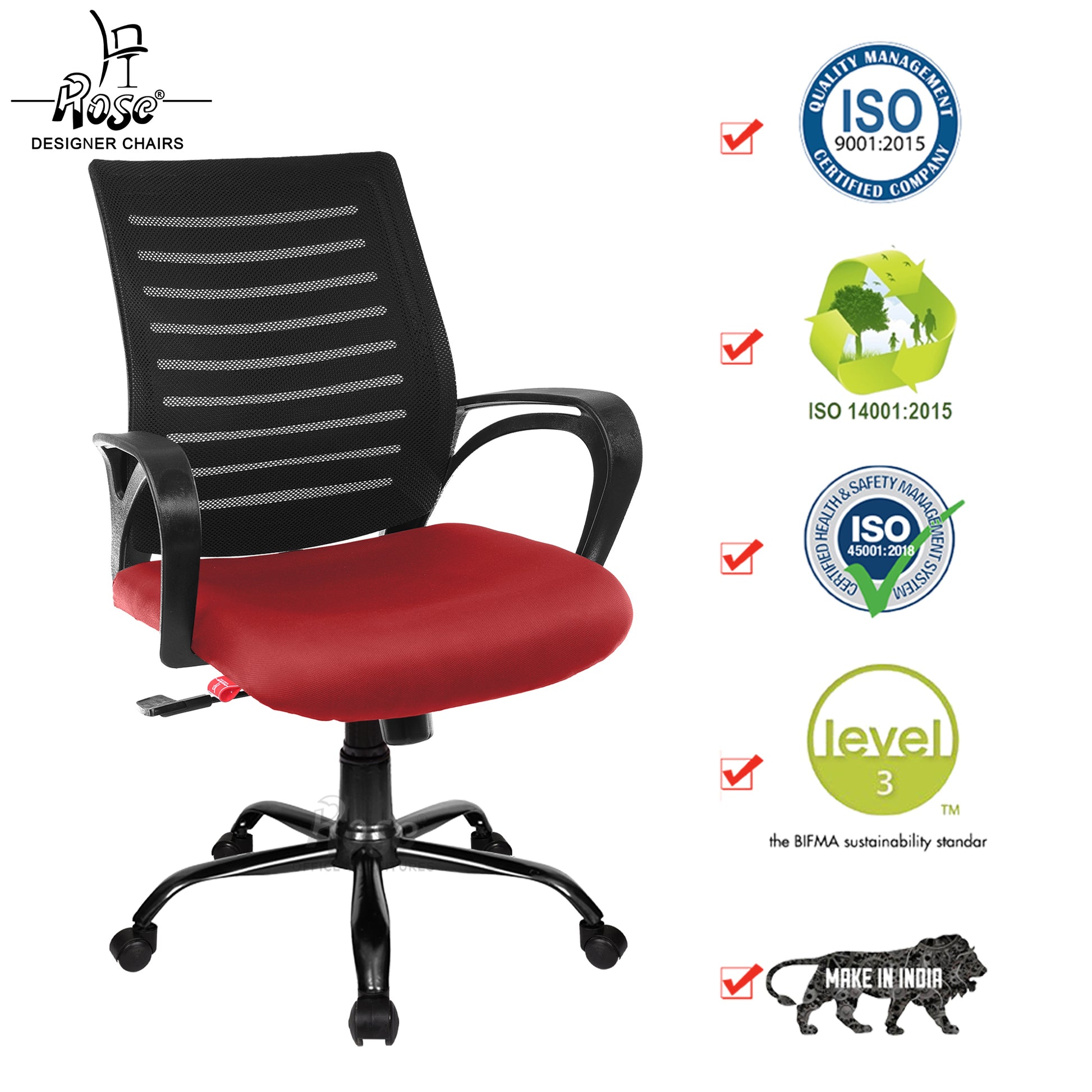 ROSE® Mesh Mid-Back chair (Elite)