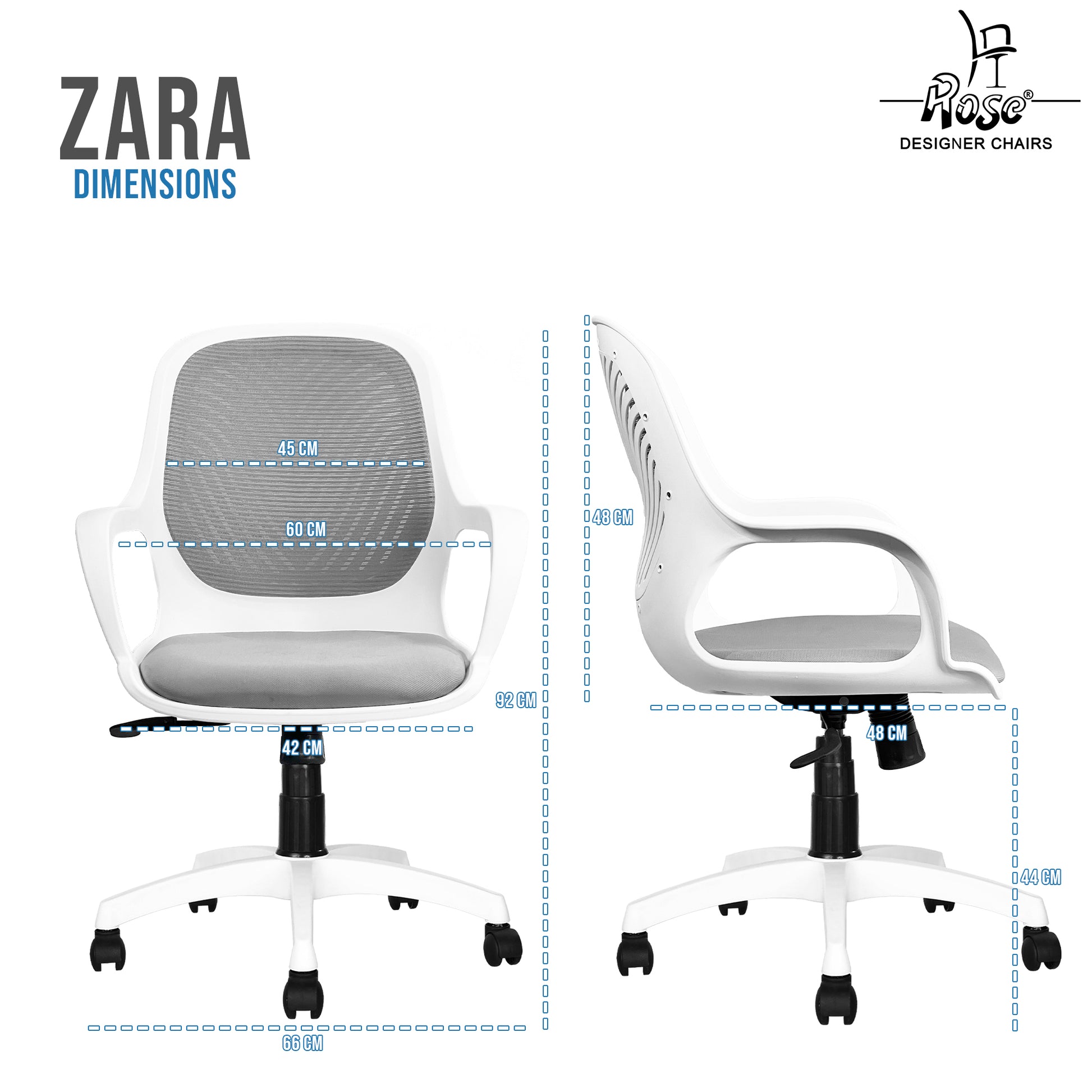 Zaria Mesh White