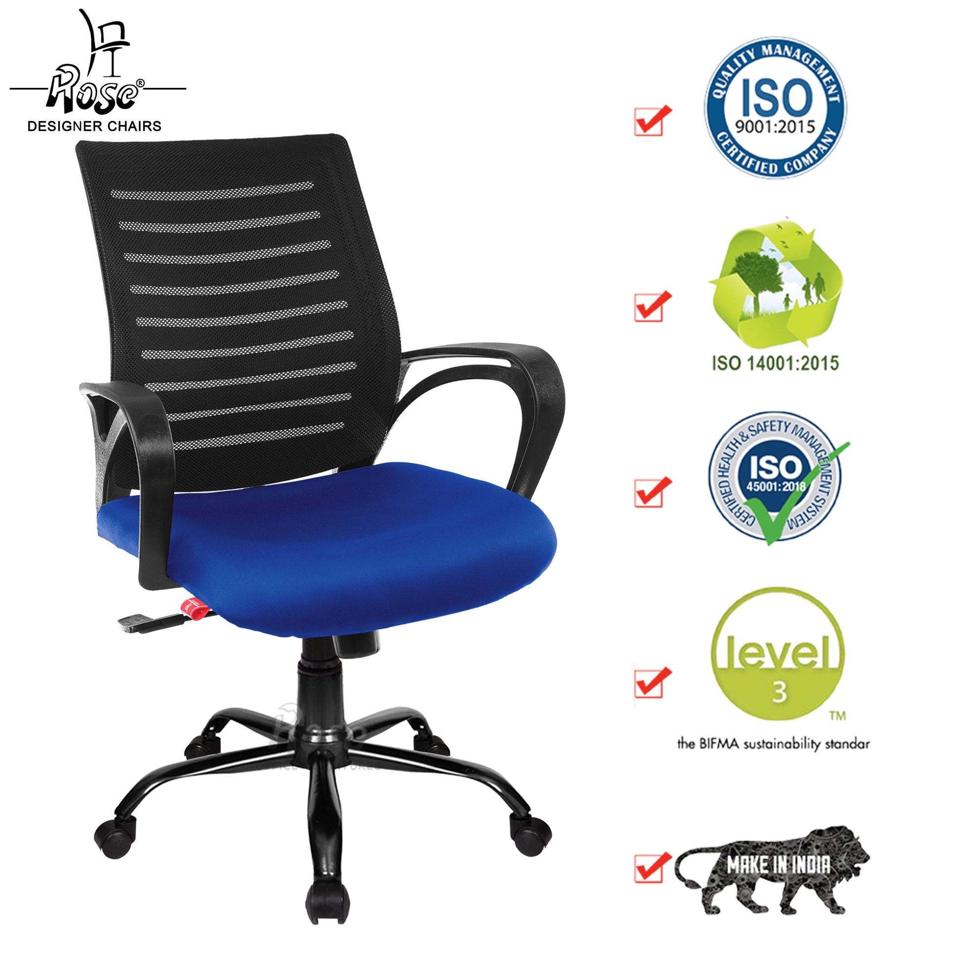 ROSE® Mesh Mid-Back chair (Elite)
