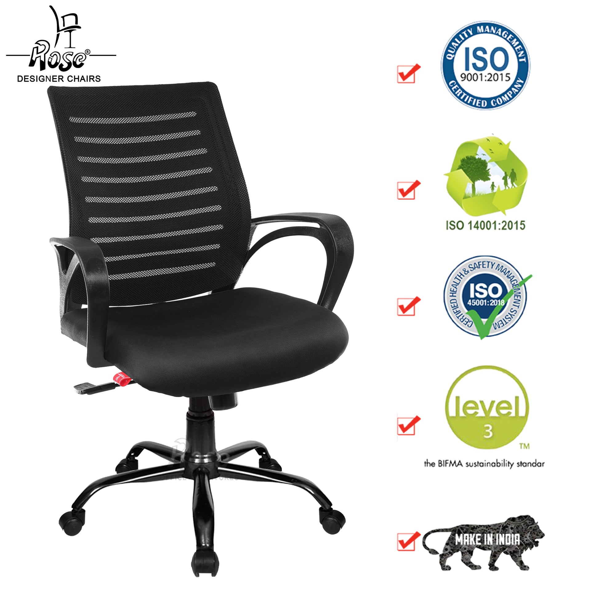 ROSE® Mesh Mid-Back chair (Elite)