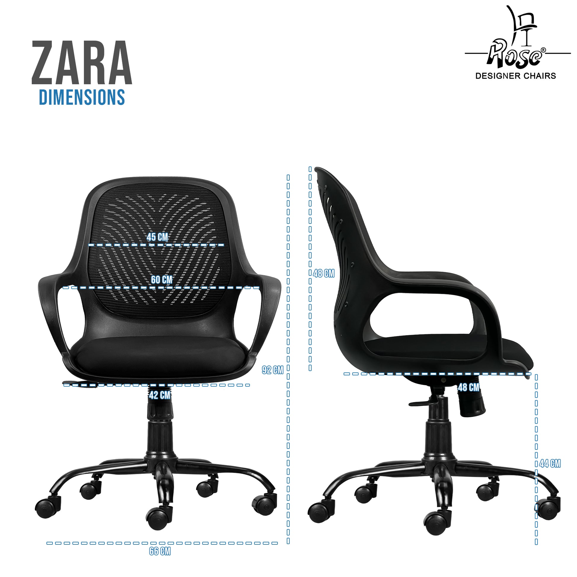 Zaria Mesh Black