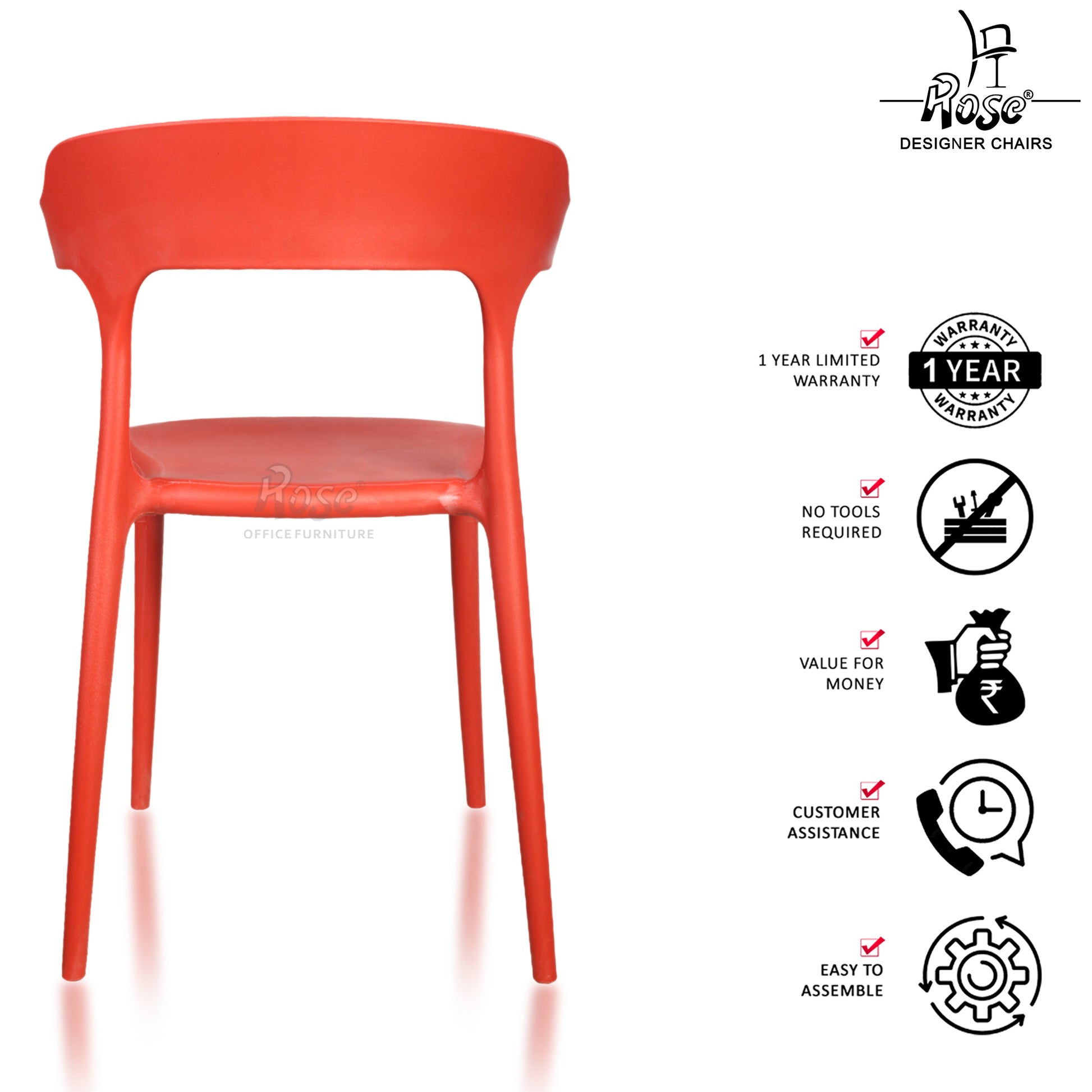Red Set of 06