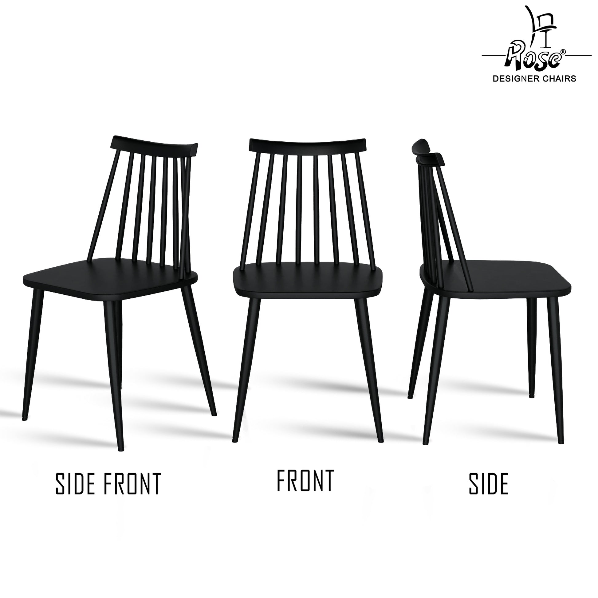 Black set of 4