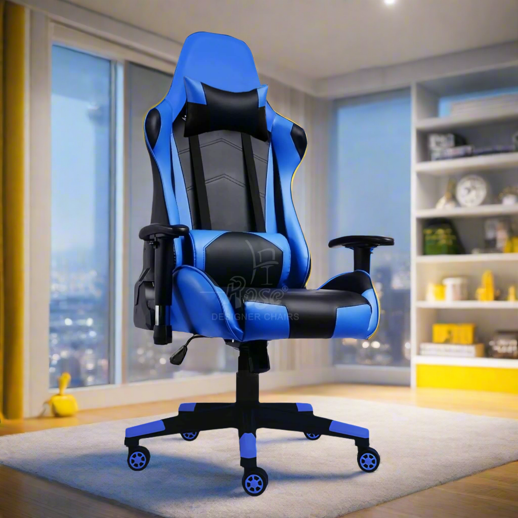 ROSE® Up Gaming with Multi-Functional Ergonomic Gaming Chair (Blue)