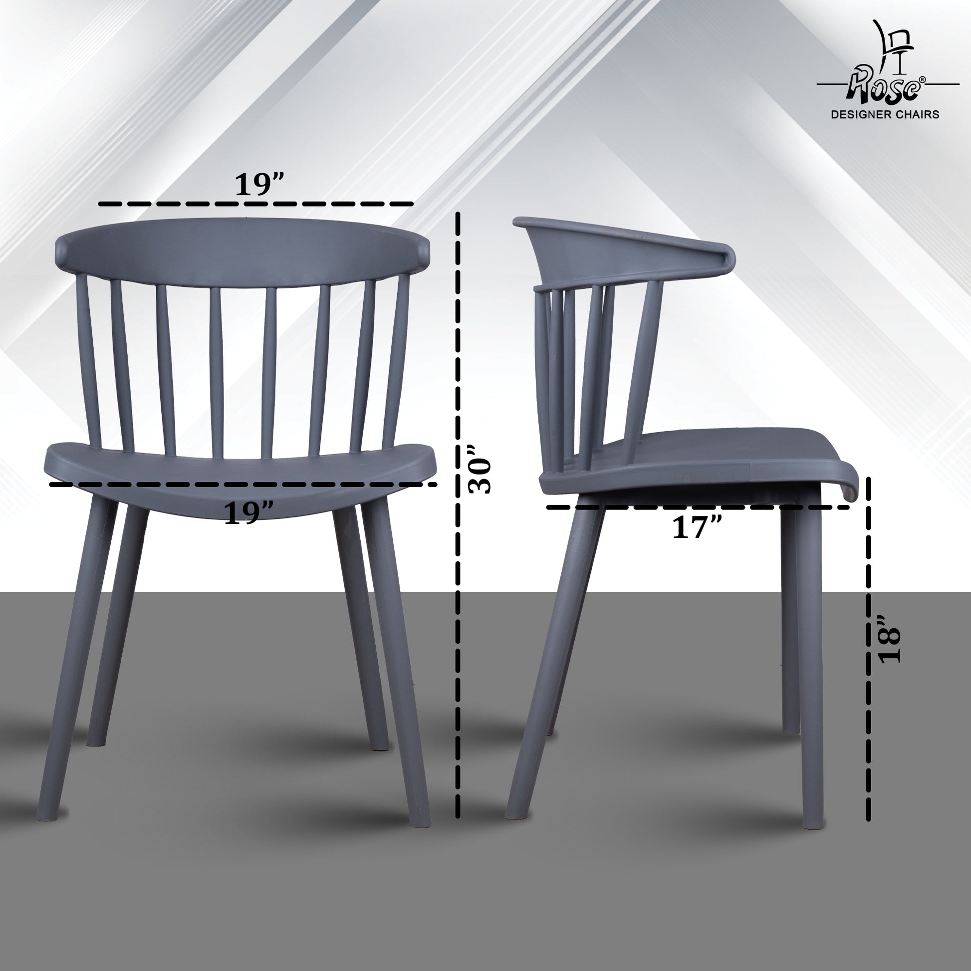 Rose® Glory Cafe Chair | Elegant Seating for Stylish Dining & Cafe Spaces