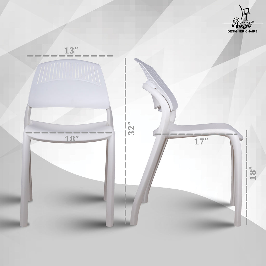 Riveria Cafe Chair set of 04 White