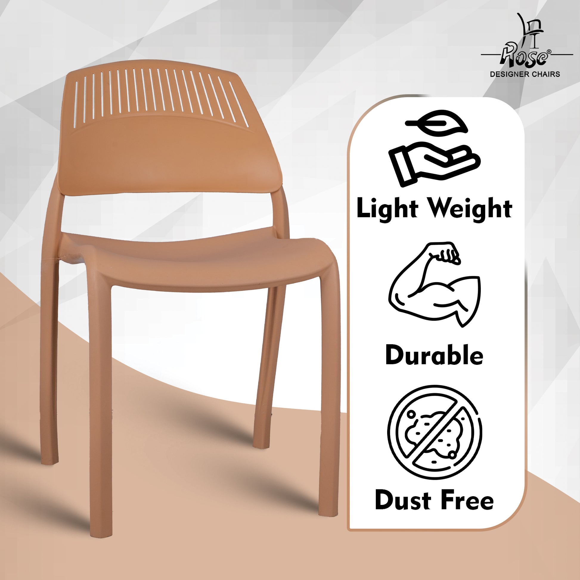 Riveria Cafe Chair set of 02 Rust