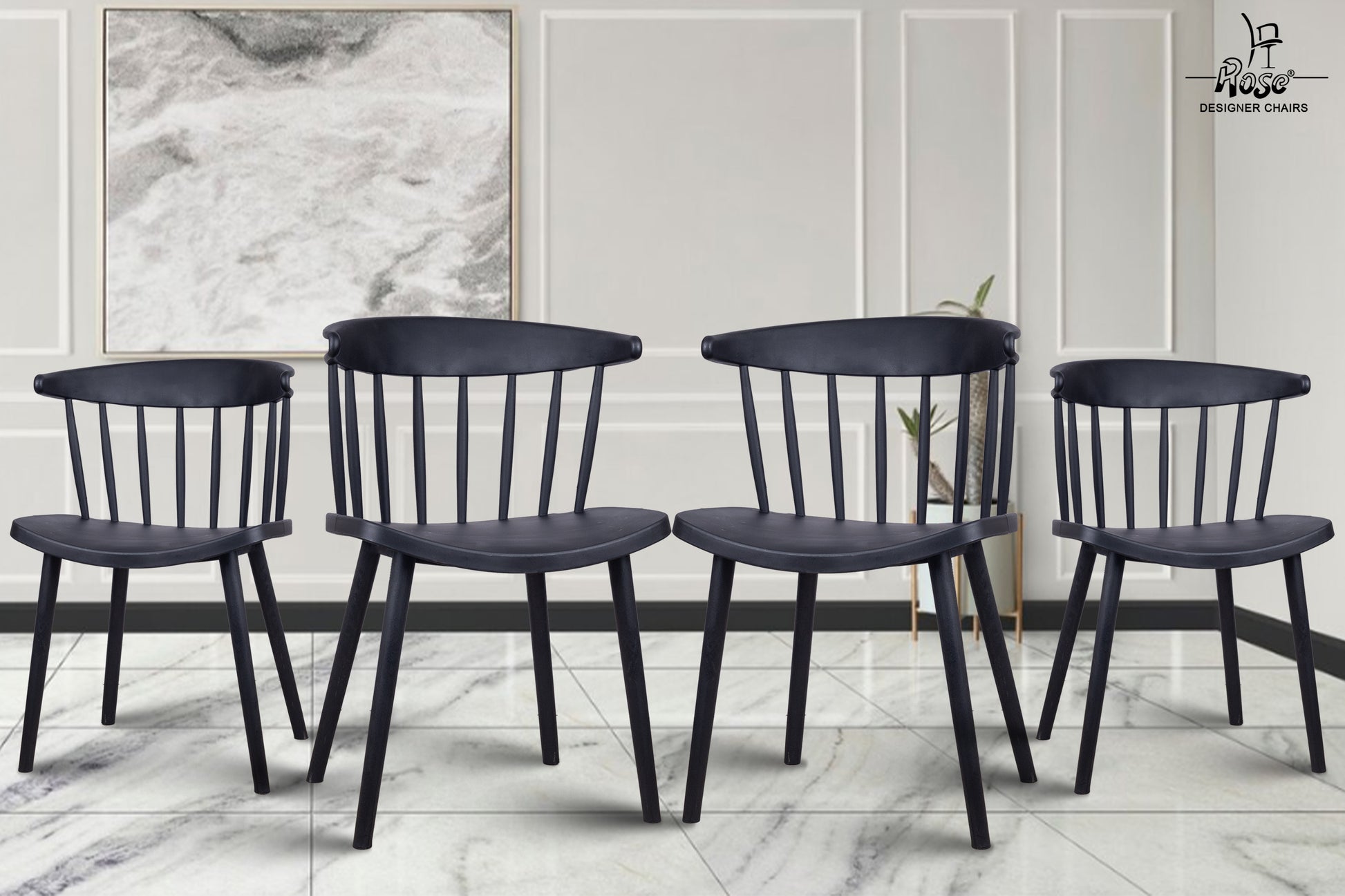  Black (set of 4)