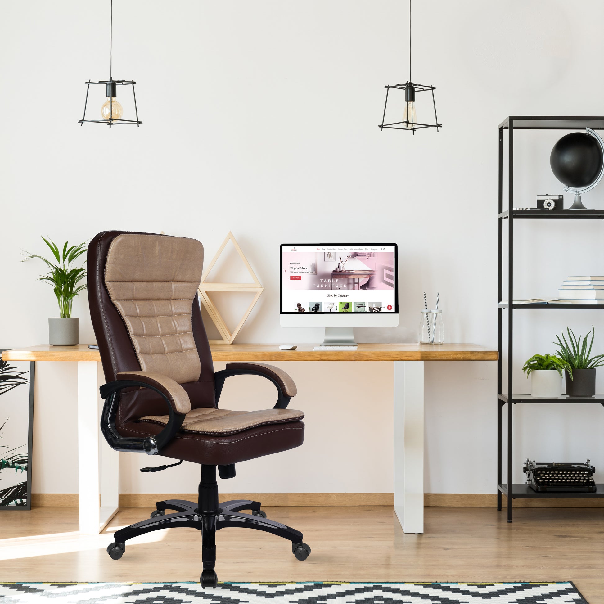 Rose®Kelly Leatherette High Back Chair