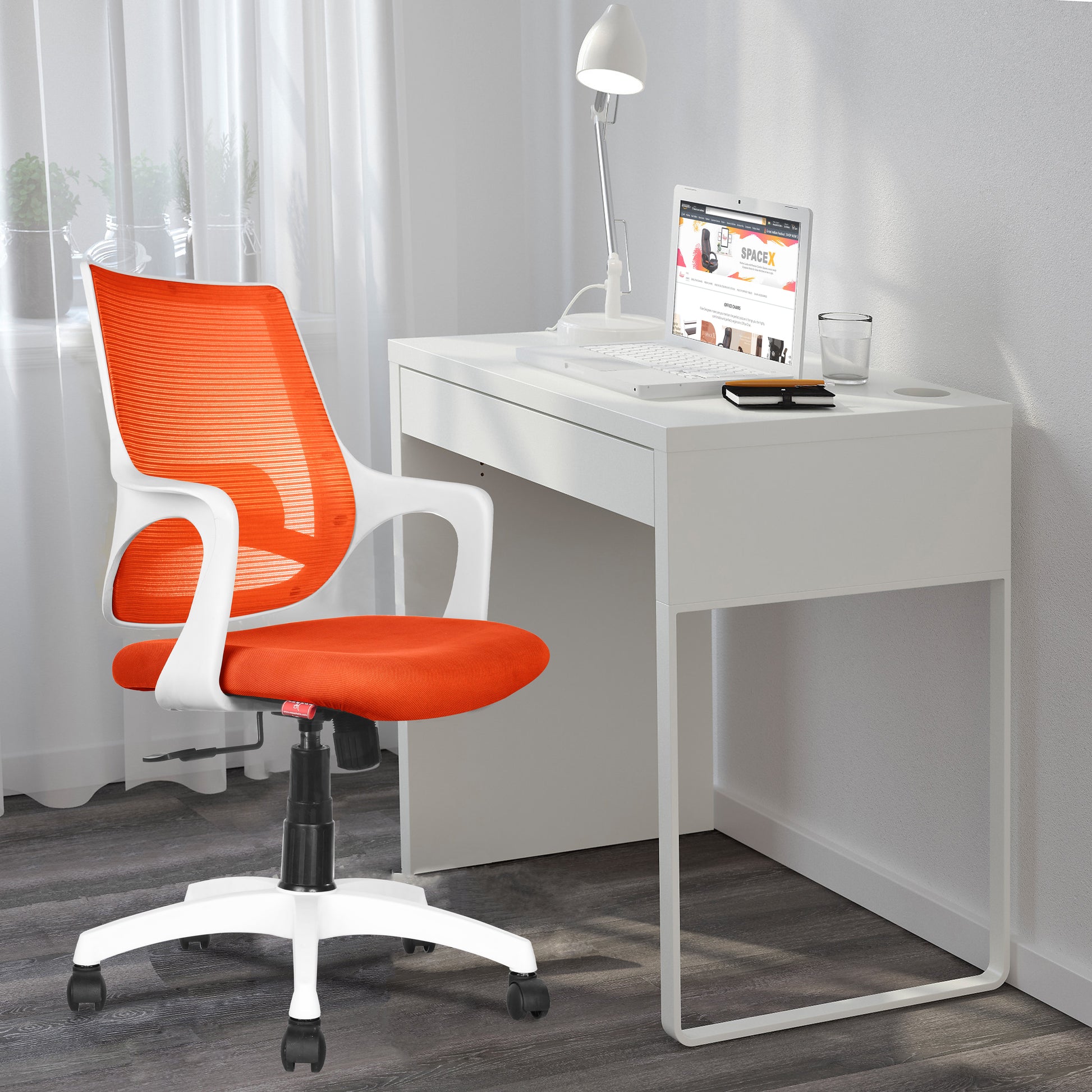 Orange & White