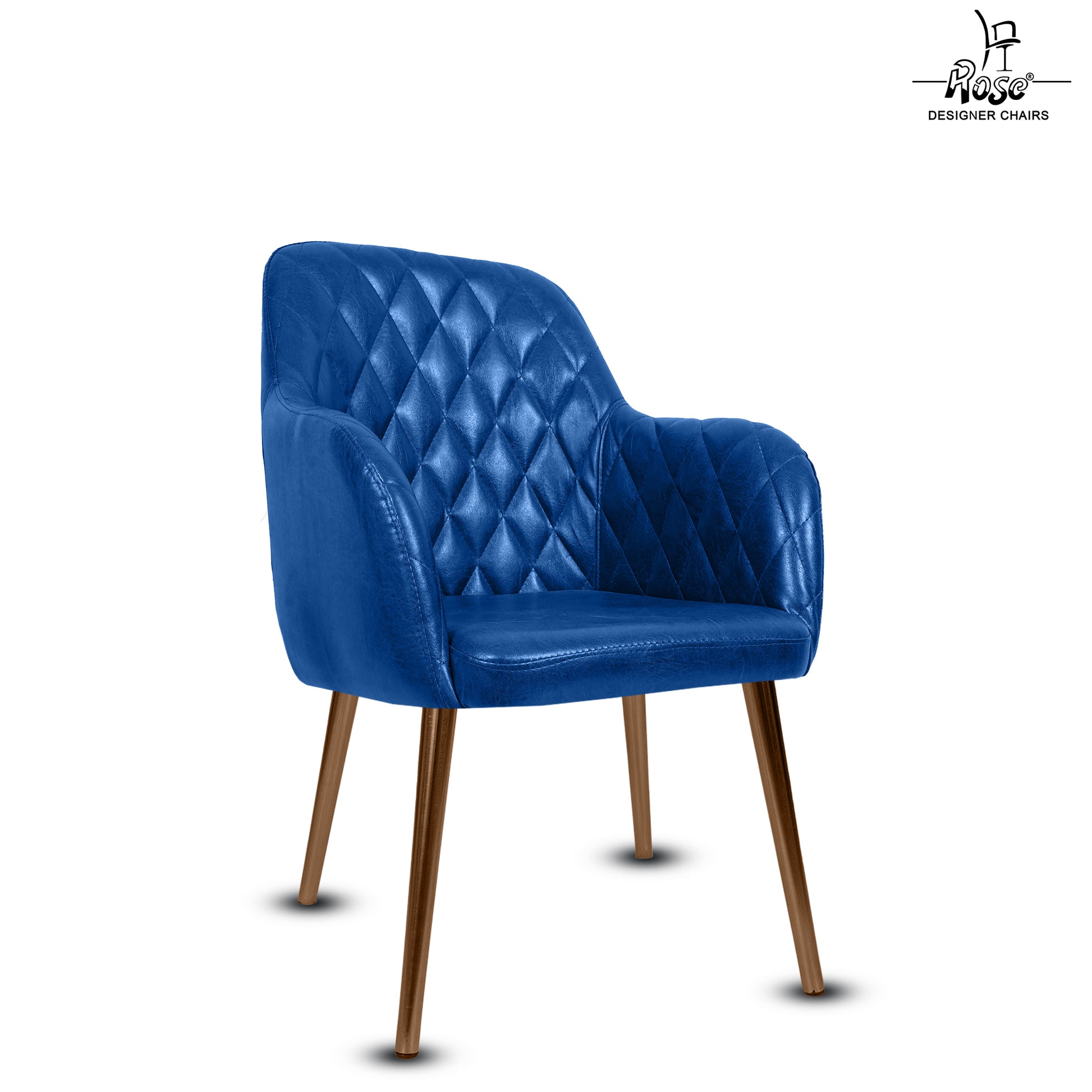 ROSE® Nova Dining Chair | Accent Chair for Living Room with Gold Legs and Copper Legs