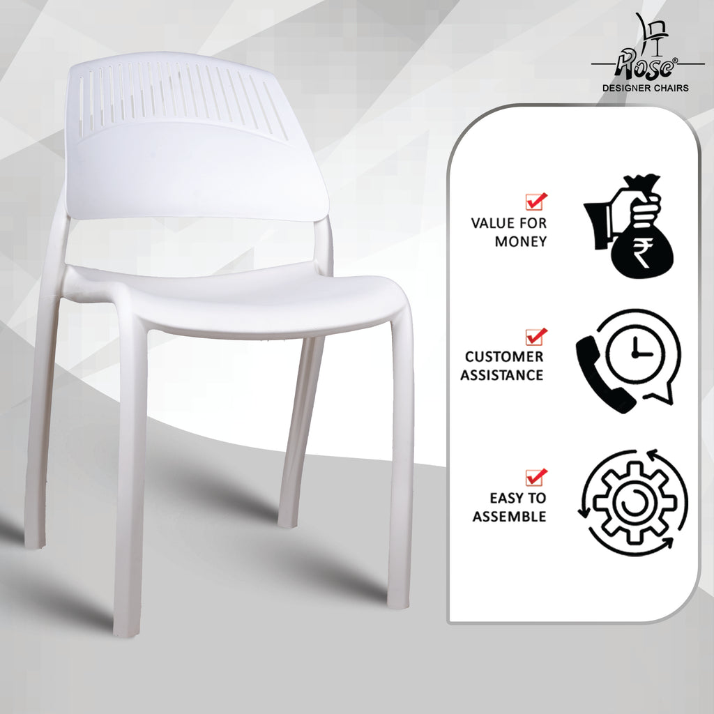 Riveria Cafe Chair set of 04 White