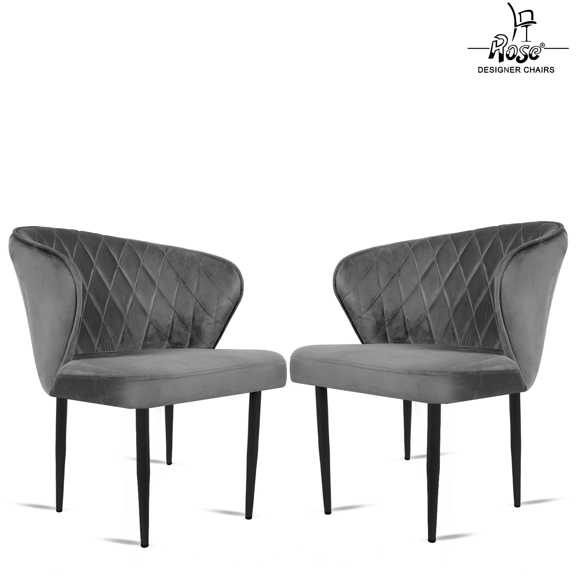 ROSE® Tora Dining Chair |Cafe Chair | Accent Chair for Living Room Bedroom Study Room | 1 Year Warranty
