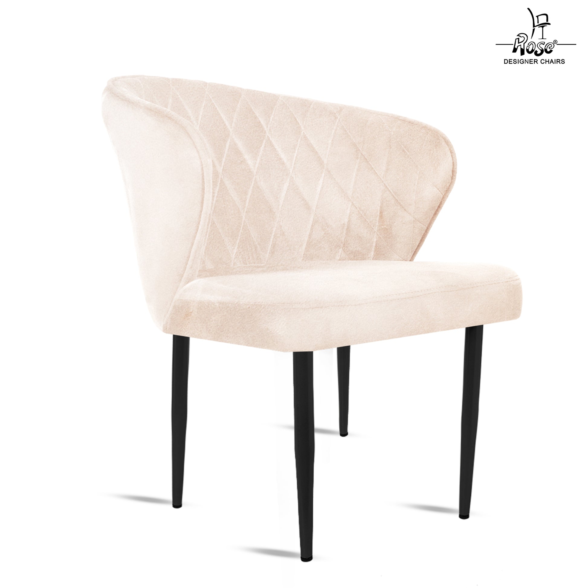 ROSE® Tora Dining Chair |Cafe Chair | Accent Chair for Living Room Bedroom Study Room | 1 Year Warranty