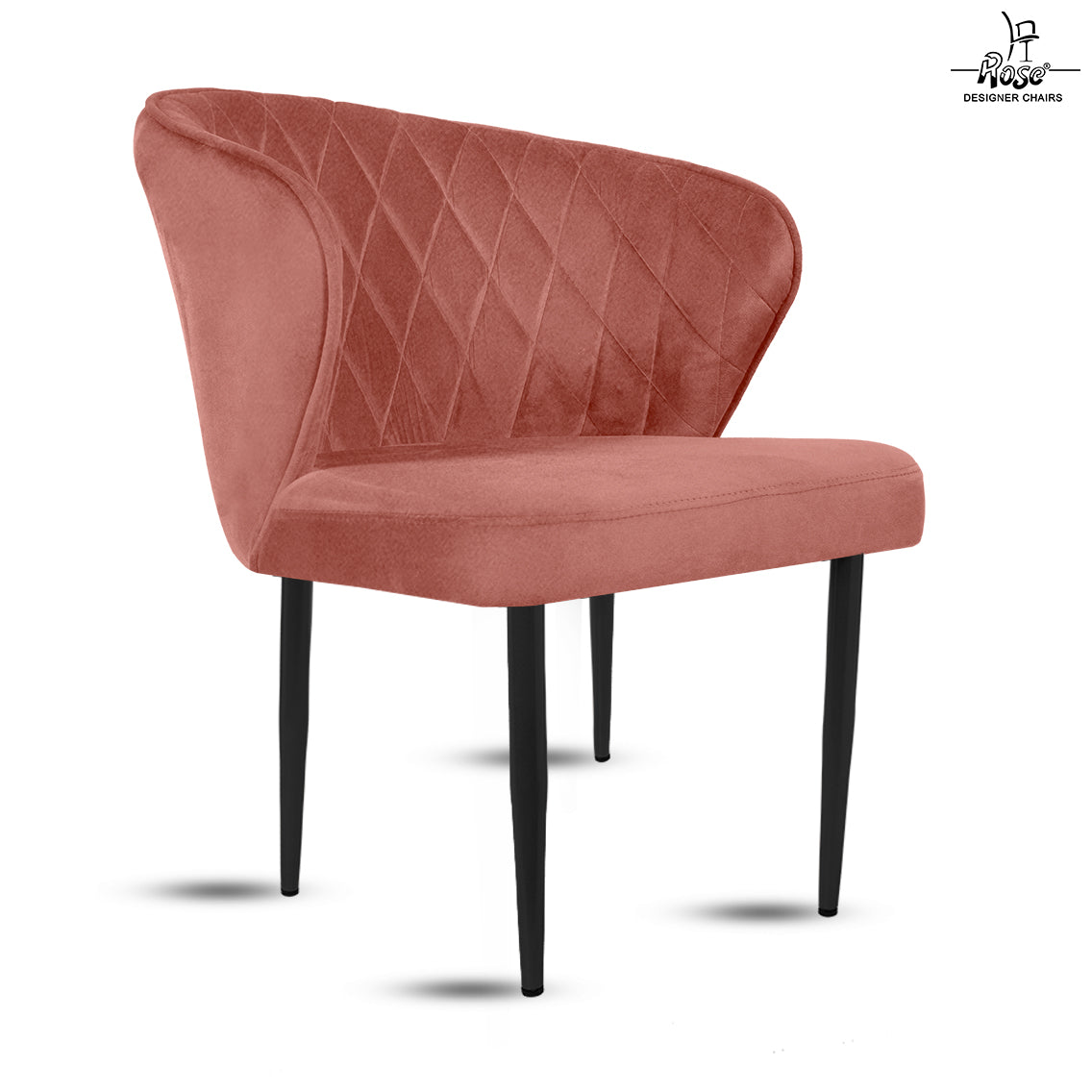 ROSE® Tora Dining Chair |Cafe Chair | Accent Chair for Living Room Bedroom Study Room | 1 Year Warranty