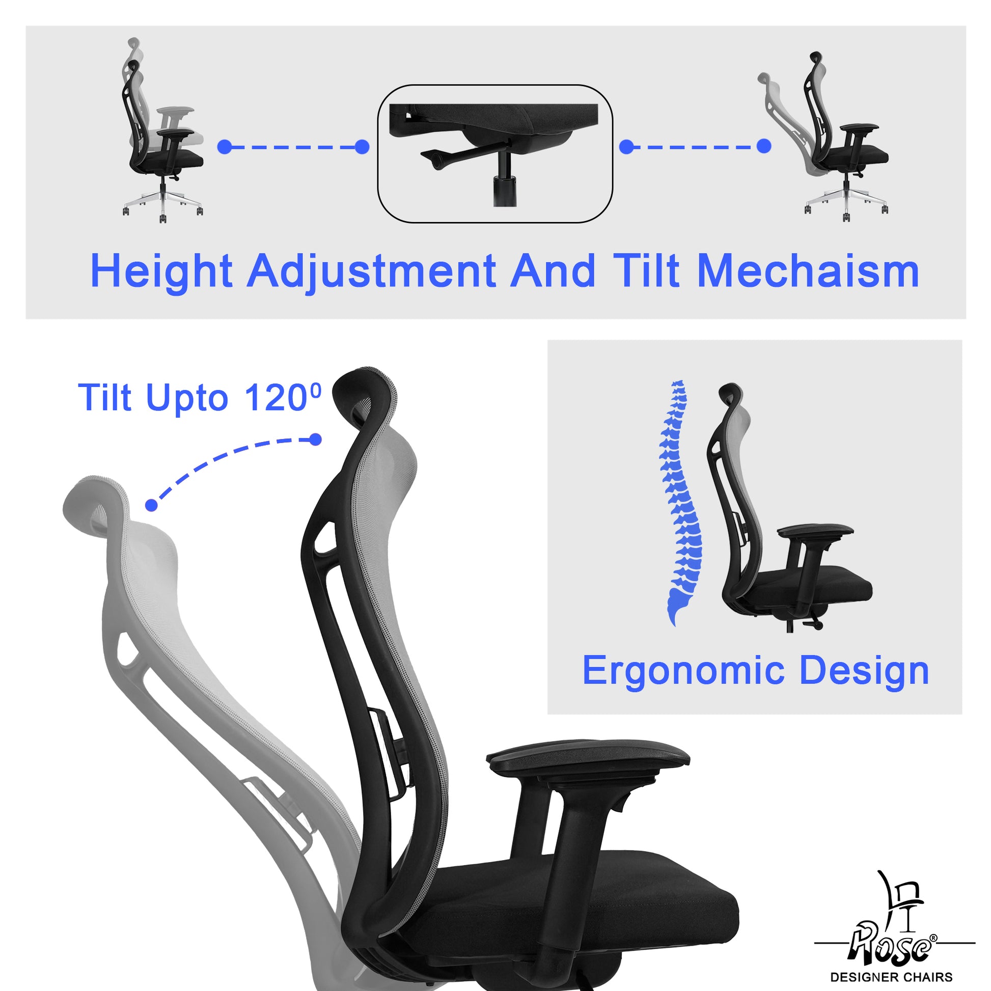 ROSE® Curve Premium Office Chair