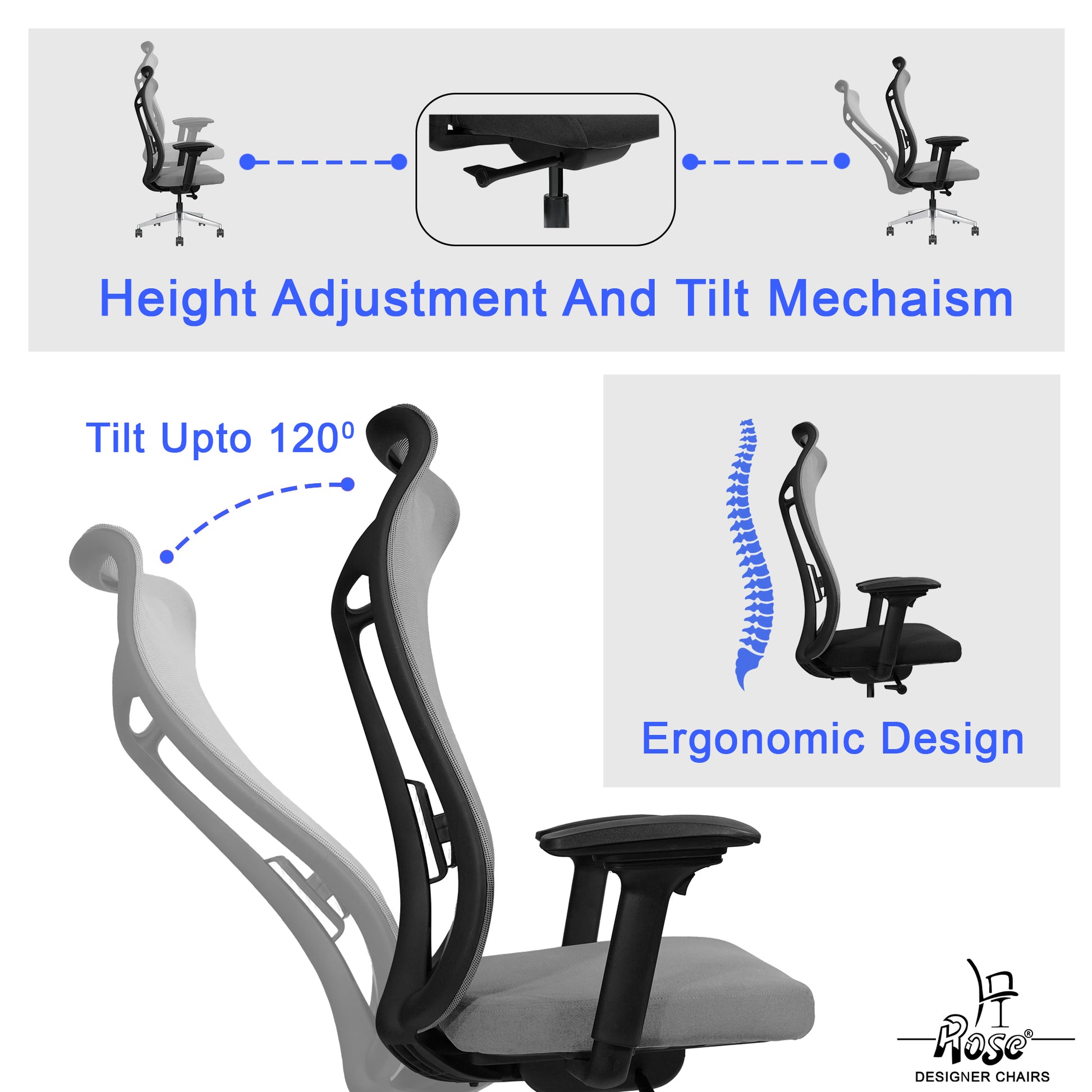 ROSE® Curve Premium Office Chair