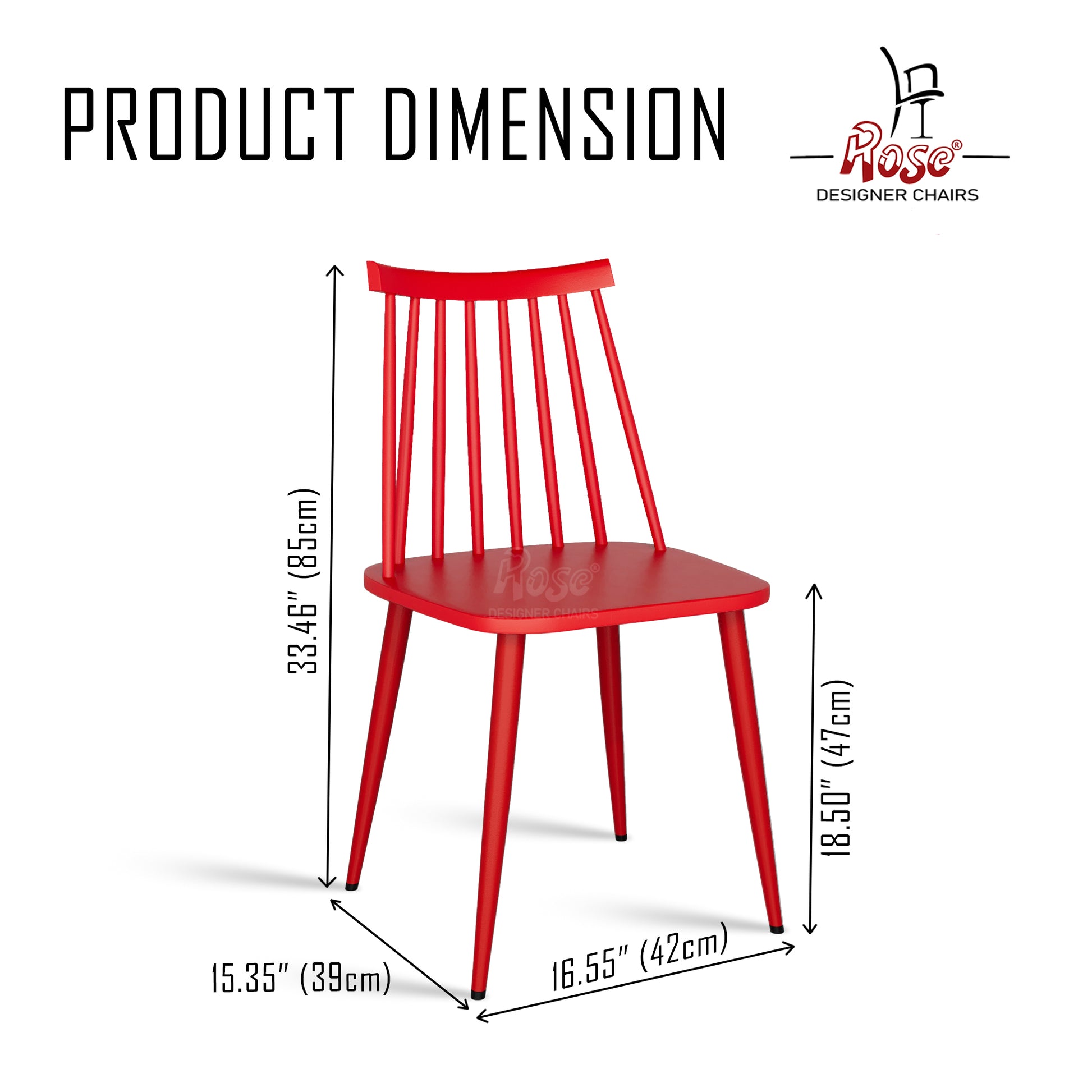 ROSE® Gracce Cafe Plastic Chairs | Dining Chair