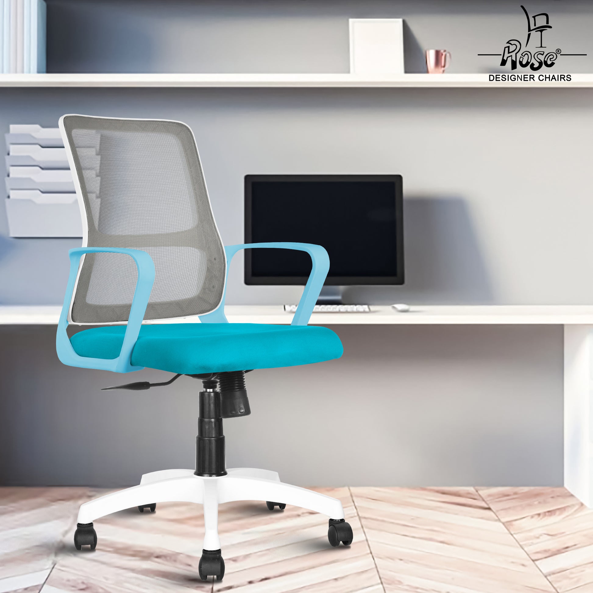 ROSE® Elanzo Mesh Mid-Back Ergonomic Office Chair