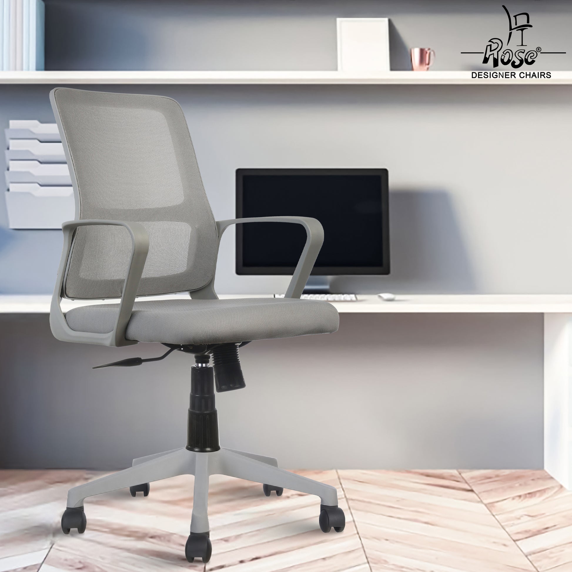 ROSE® Elanzo Mesh Mid-Back Ergonomic Office Chair