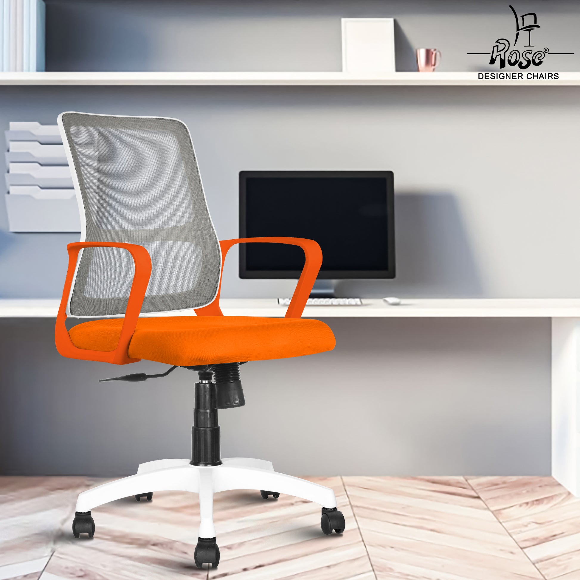 ROSE® Elanzo Mesh Mid-Back Ergonomic Office Chair