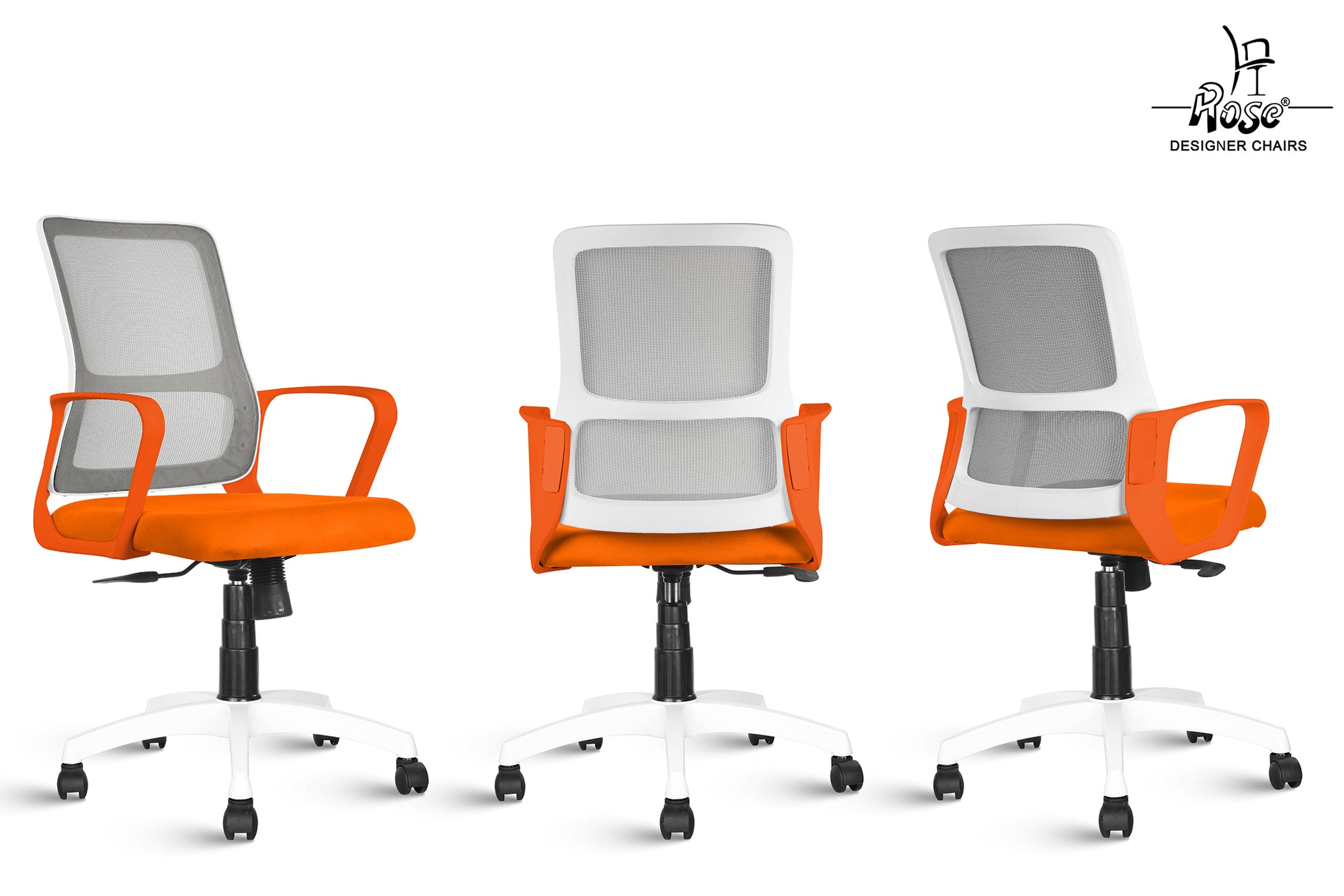 ROSE® Elanzo Mesh Mid-Back Ergonomic Office Chair