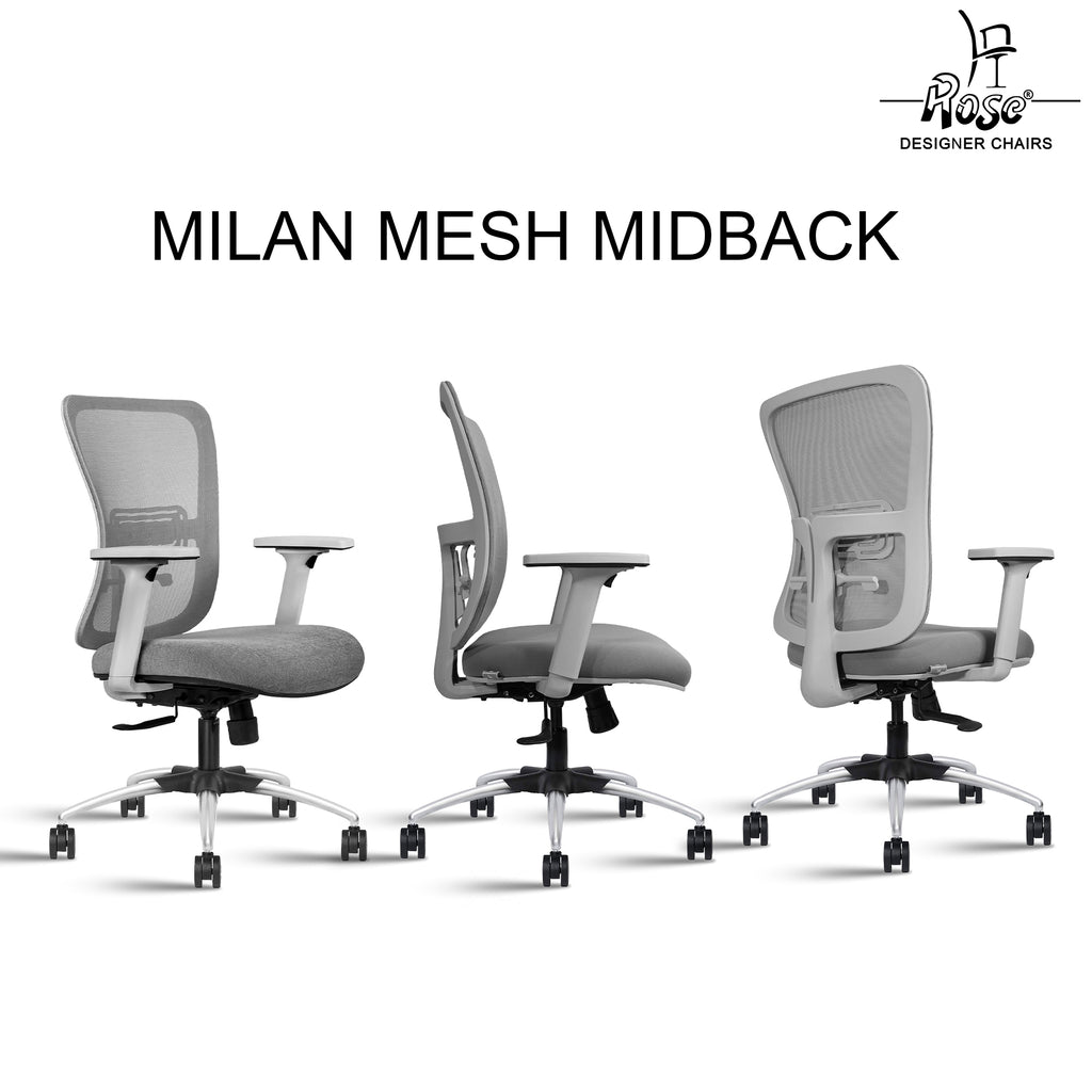 ROSE® Milan Mesh Mid-Back Office Chair