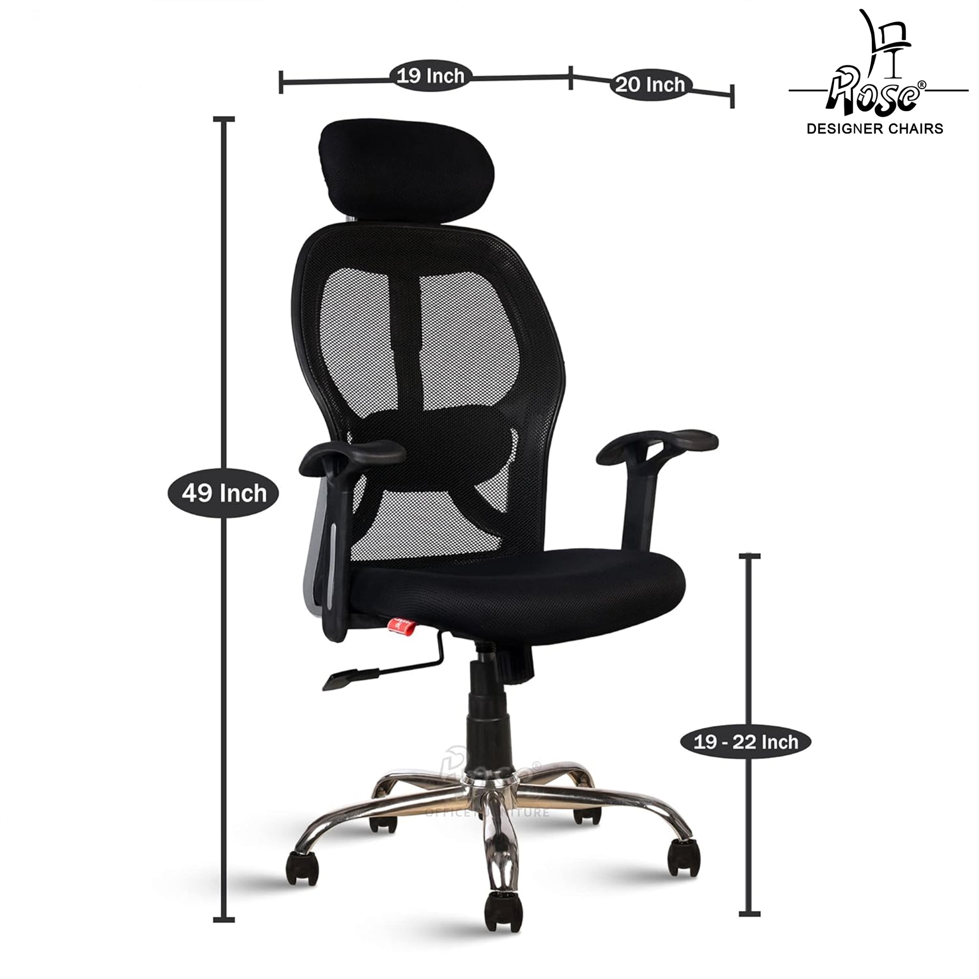 ROSE® Platinum High Back Mesh Office Chair