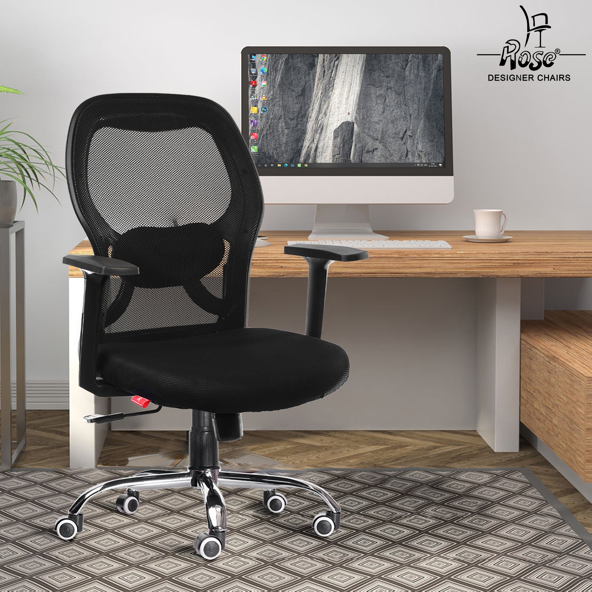 ROSE® Platinum Mid Back Mesh Office Chair